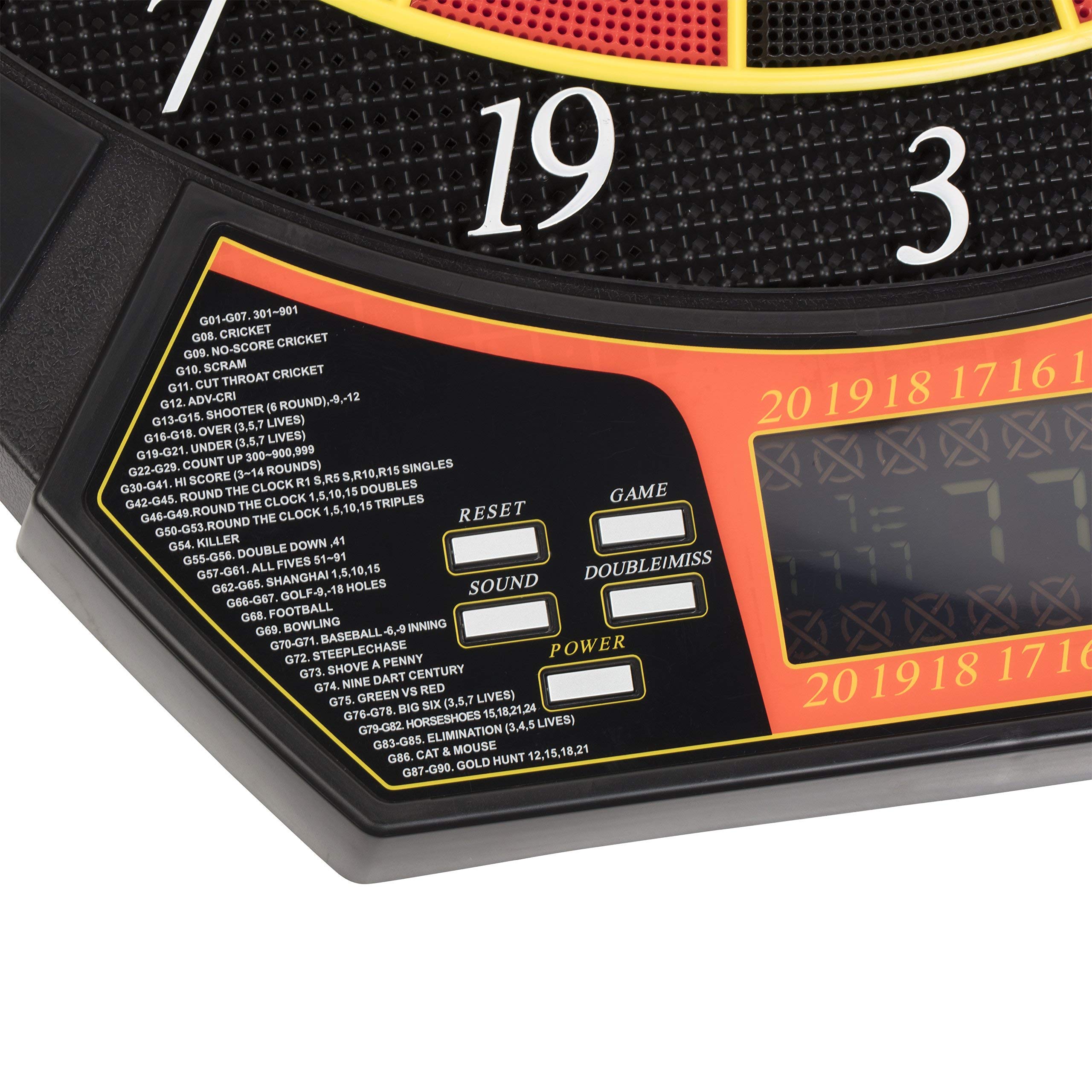 Arachnid Voyager Electronic Dartboard with LCD Display - 29 Games & 90 Variations - Black - Perfect for Home Bars, Game Rooms & Parties