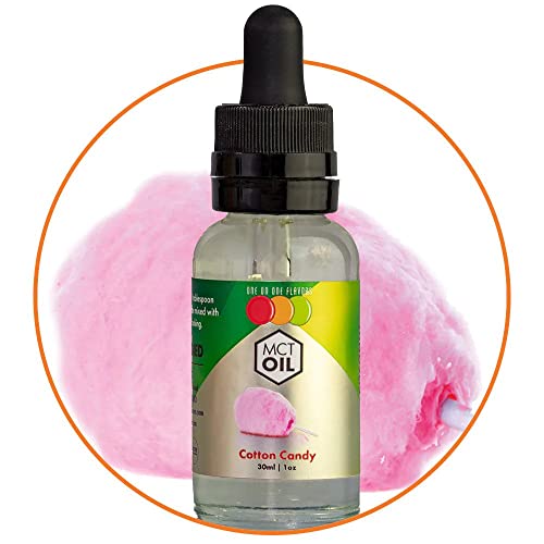 OOOFlavors Natural Cotton Candy MCT Oil - Unsweetened Flavor Concentrate for Baking, Coffee & Smoothies (30ml) | Keto & Vegan Friendly