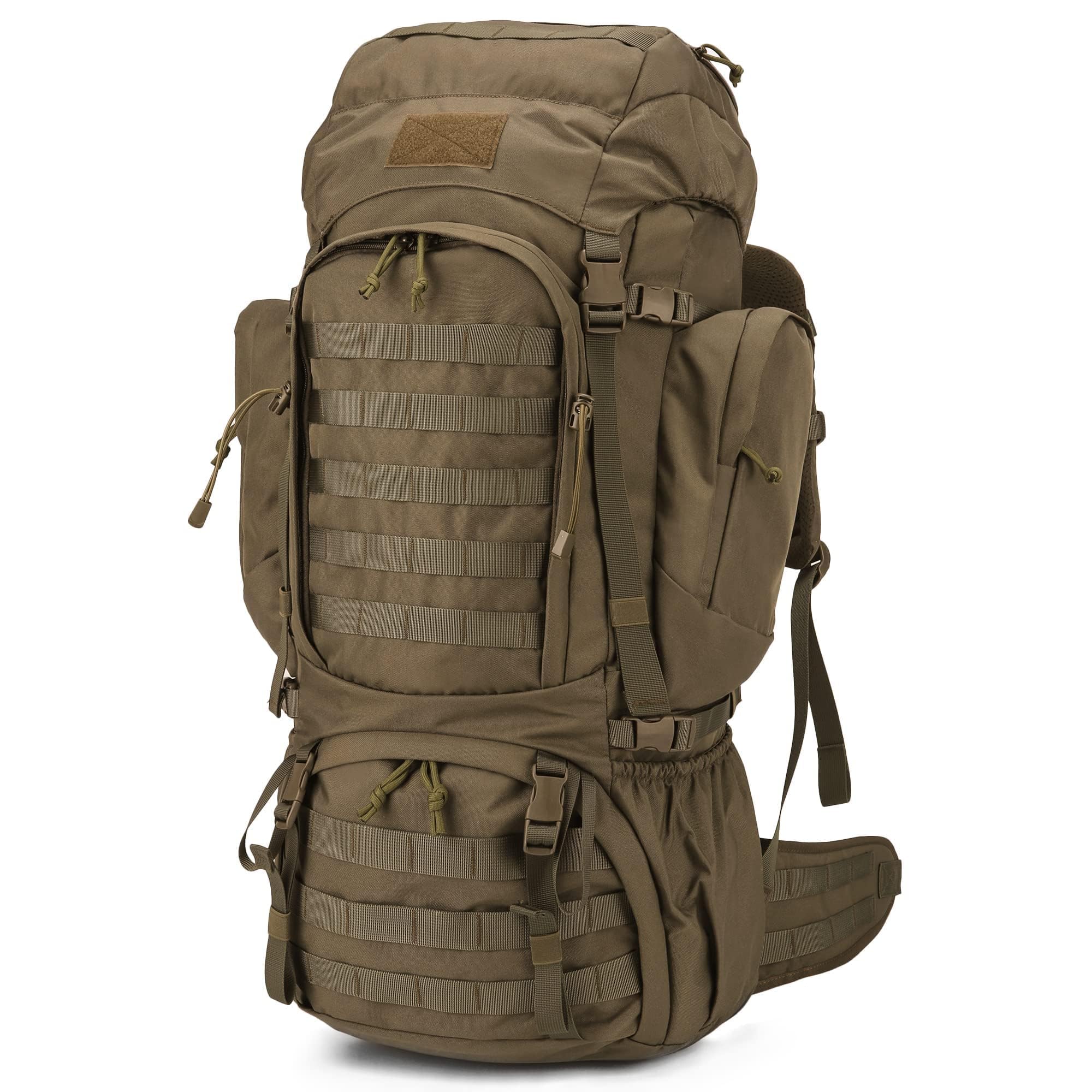 Mardingtop 60L Military Tactical Backpack - Waterproof Hiking Camping Hunting Rucksack with Rain Cover - Perfect for Outdoor Adventures, Travel & Survival Gear