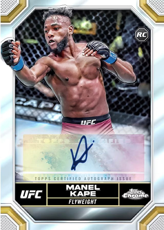 2024 Topps UFC Chrome Trading Cards Value Box - Collectible Sports Cards for UFC Fans, Fight Night Events & Memorabilia Collectors