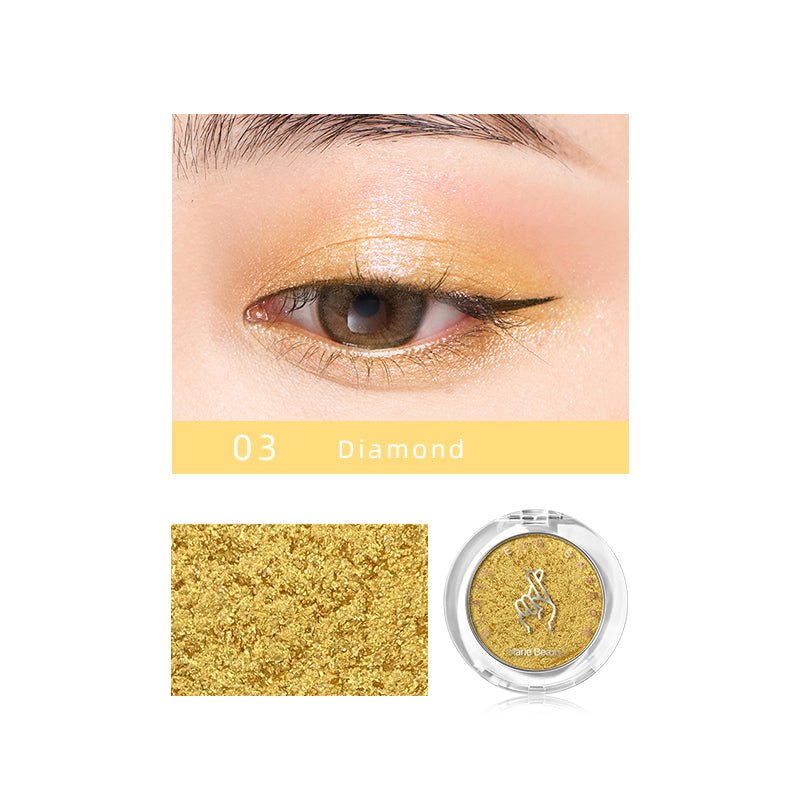 MARIEBEAUTY Glass Monochrome Eye Shadow - Long Lasting Shimmer Eyeshadow Palette for Day & Night Makeup - Perfect for Party, Wedding & Special Occasions