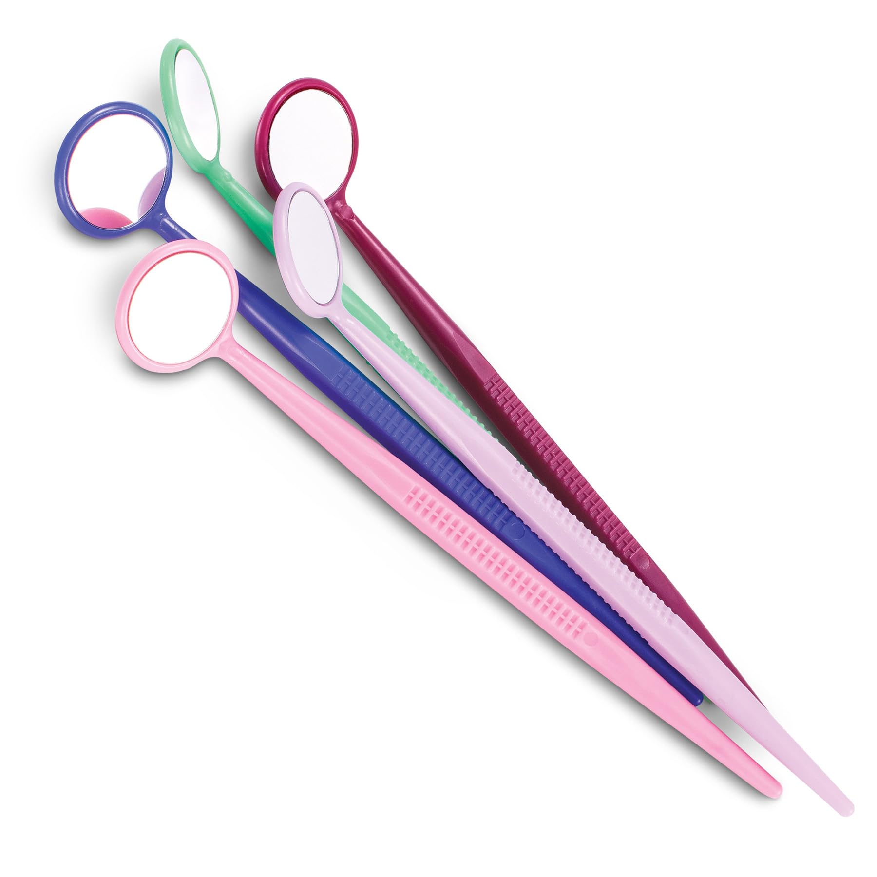 600 Disposable Dental Mouth Mirrors - Presterilized & Individually Wrapped - 300 Classic & 300 Vibrant Colors - Bulk Pack for Dentists, Hygienists & Dental Clinics - Perfect for Exams, Cleanings & Oral Procedures