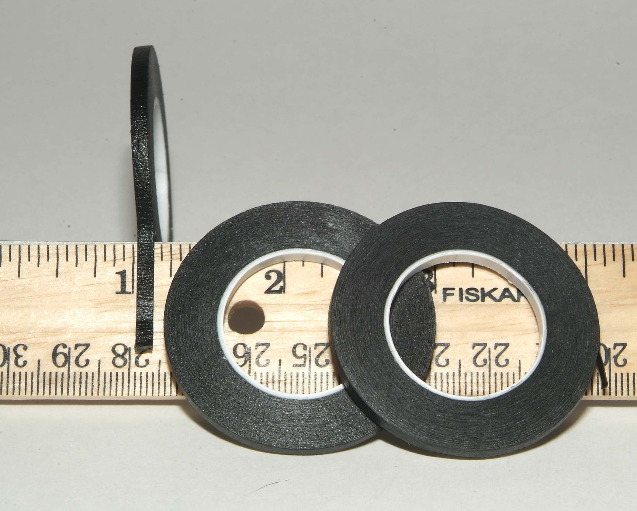 Black Crepe Paper Tape 10 Pack - 1/8