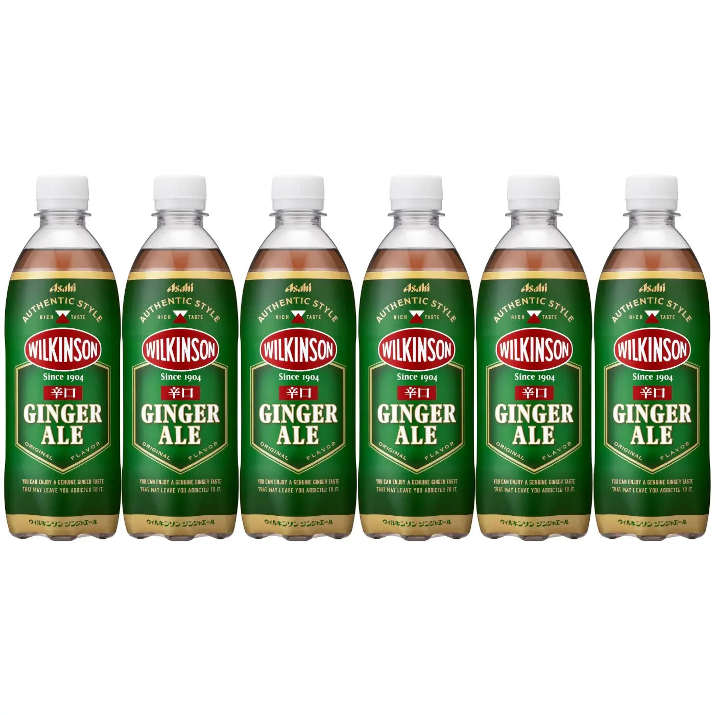 Asahi Wilkinson Dry Ginger Ale 500ml (6-Pack) - Refreshing Non-Alcoholic Ginger Beer for Cocktails, Mocktails & Digestive Aid - Perfect for Parties, BBQs & Relaxation