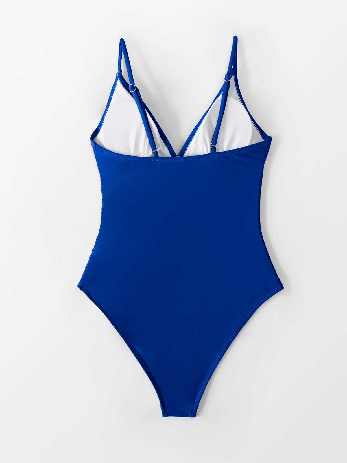 CUPSHE Women's One Piece Swimsuit - Tummy Control V Neck Bathing Suit for Women | Beach, Pool & Vacation Swimwear | High Waisted Slimming Swimsuit for Summer