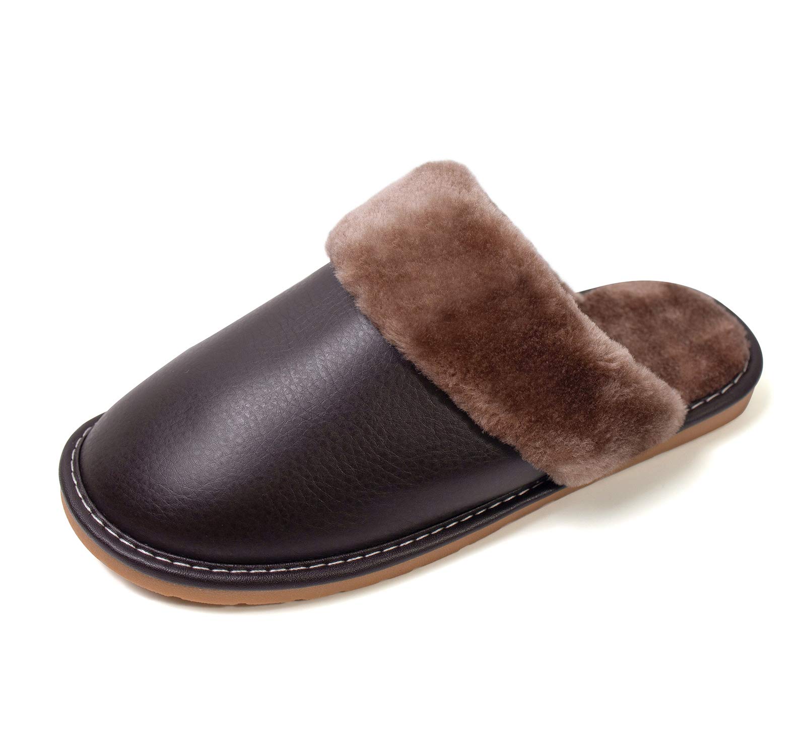 Zuwoigo Women's Fuzzy House Slippers - Winter Warm Indoor Non-Slip Comfortable Slip-On Shoes for Bedroom, Lounge & Home Use