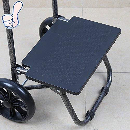 Foldable Shopping Cart with Wheels - Portable Grocery Trolley, Stair Climbing Cart & Luggage Carrier (Green) | Perfect for Grocery Shopping, Market Trips & Apartment Living