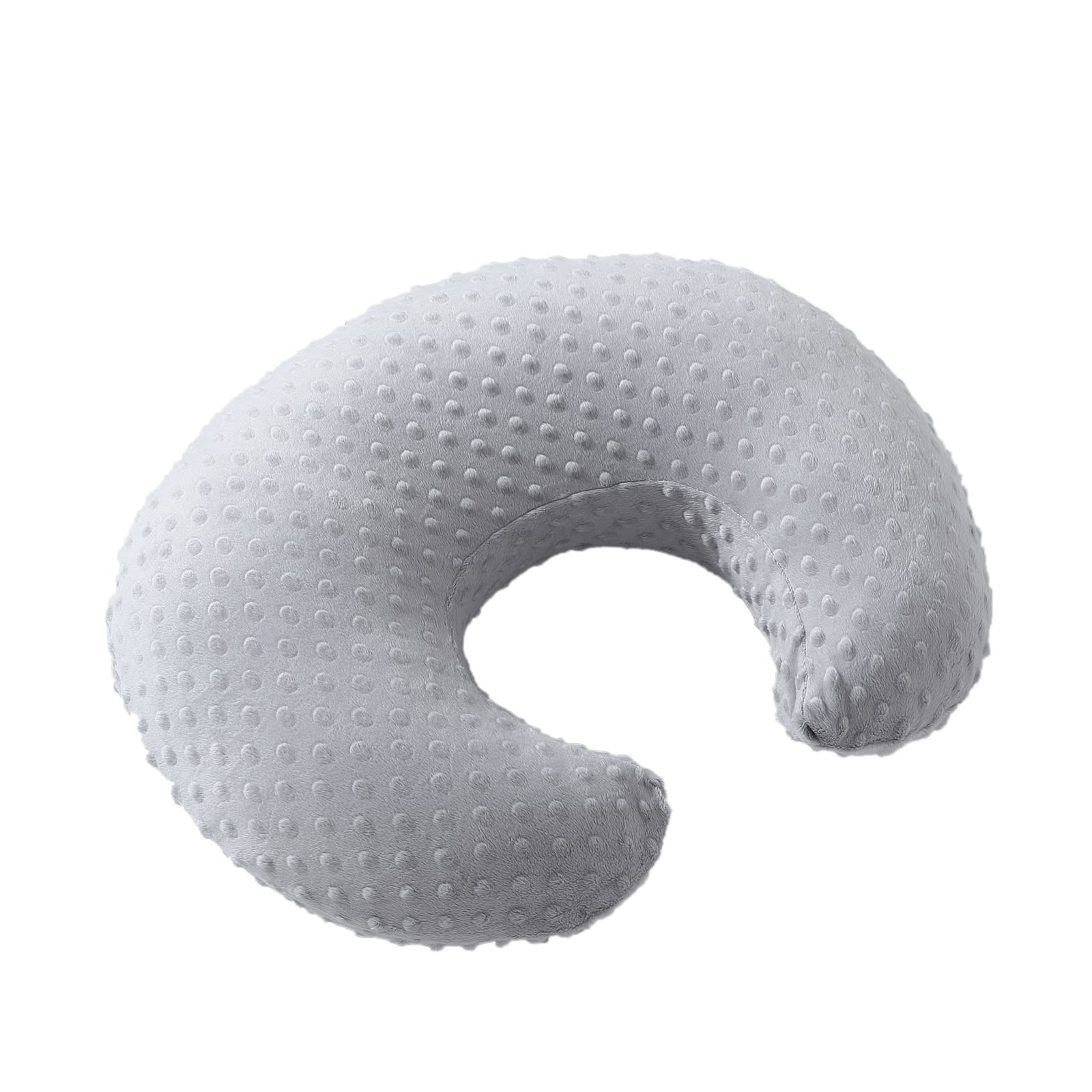 Ultra-Soft Baby Nursing Pillow Cover - Standard Size Slipcover for Breastfeeding Moms | Fits Infant & Newborn Nursing Pillows for Boys & Girls | Glacier Gray | Perfect for Nursing, Bottle Feeding & Tummy Time