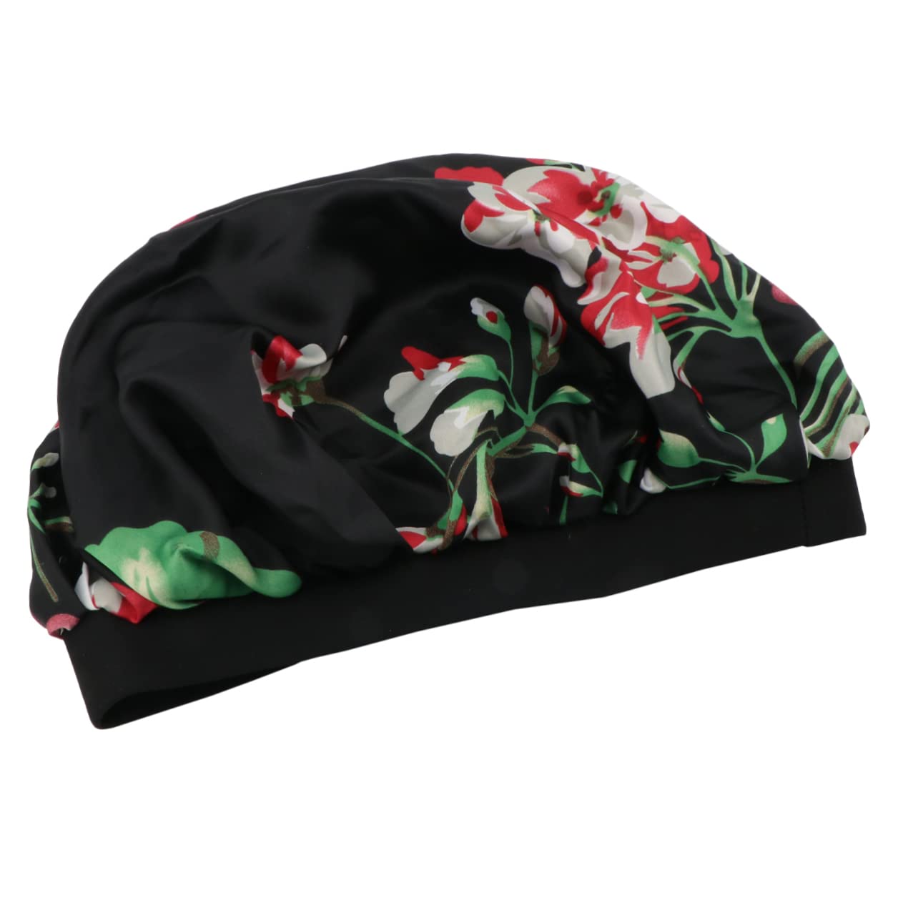 FOMIYES Printed Satin Sleep Bonnet & Shower Cap for Women & Kids - Adjustable Hair Wrap, Hair Band & Bathing Cap for Night & Shower Use - Perfect for Curly Hair Protection & Styling