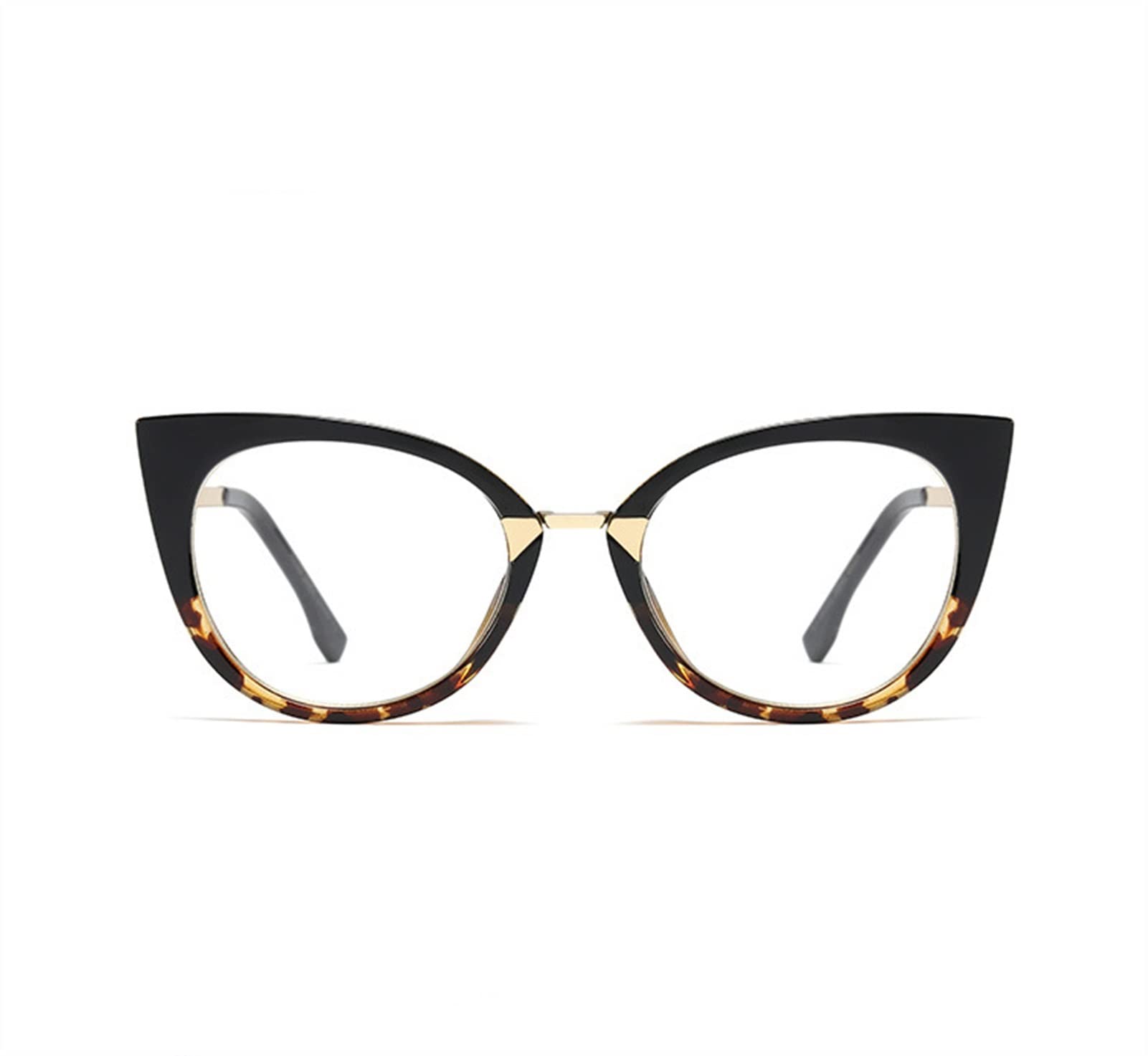 Trendy KDOQ Anti-Blue Light Reading Glasses for Women - Fashionable Cat Eye TR90 Frame with Wavy Temples | Lightweight & Durable | Perfect for Office Work, Screen Time & Reading
