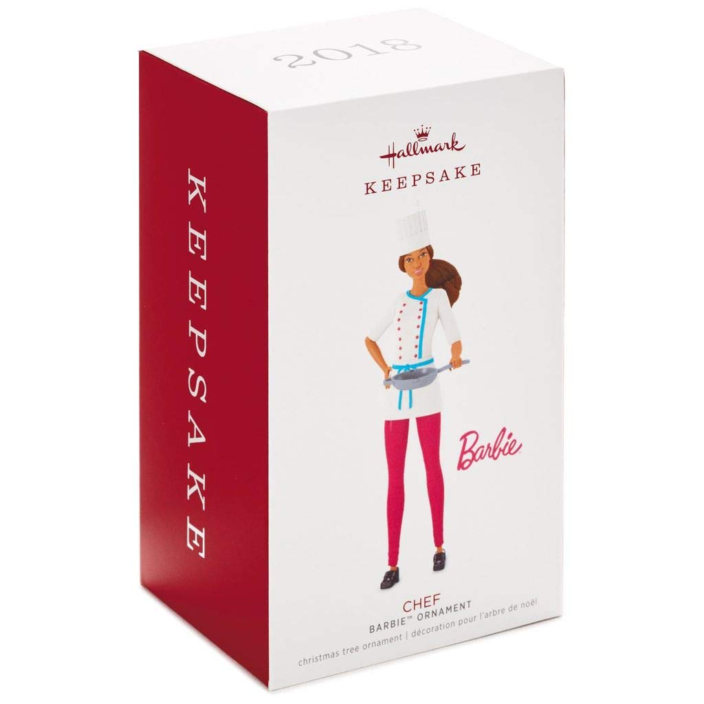 Hallmark Keepsake Ornament Chef Barbie - Collectible Christmas Tree Decoration | Perfect Gift for Barbie Lovers & Holiday Decor