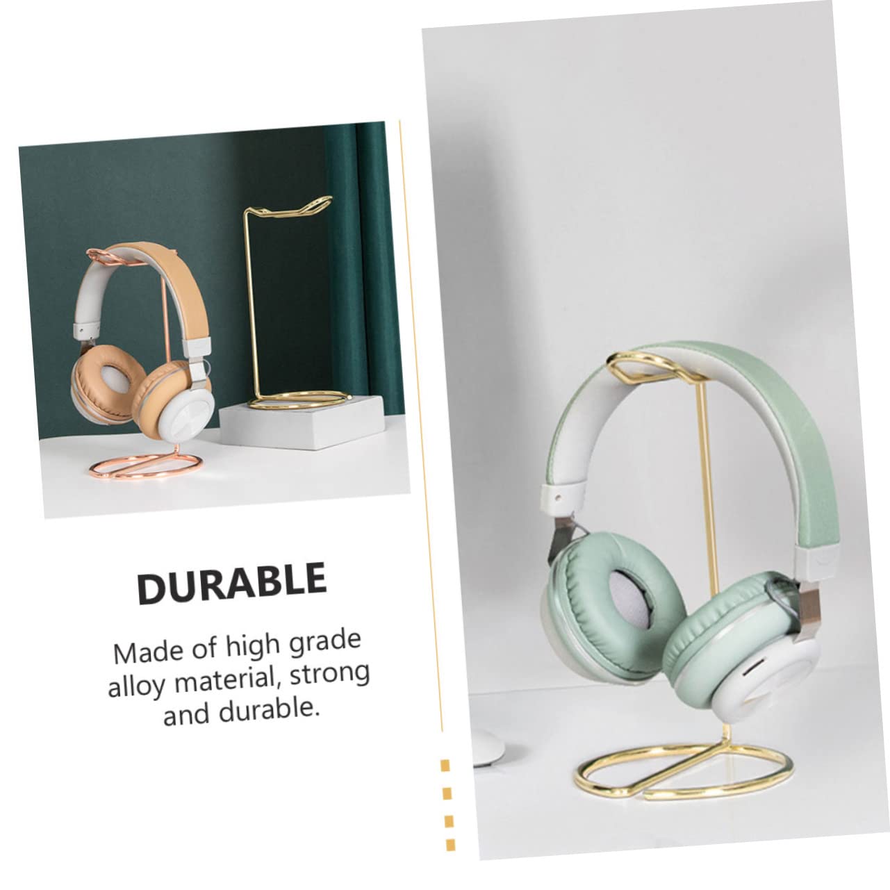 ORFOFE Stylish Alloy Headphone Hook - Universal Headset Holder Stand for Computer Desk, Gaming Setup & Office Organization - Perfect for Headphone Storage & Cable Management