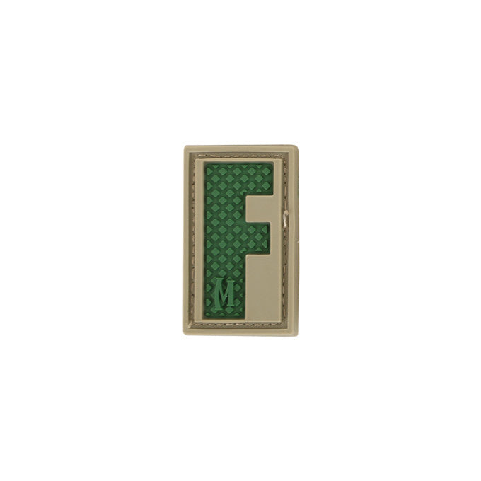 Letter F Morale Patch - Embroidered Iron-On Patch for Jackets, Hats & Bags - Perfect for Military, Police & Outdoor Enthusiasts