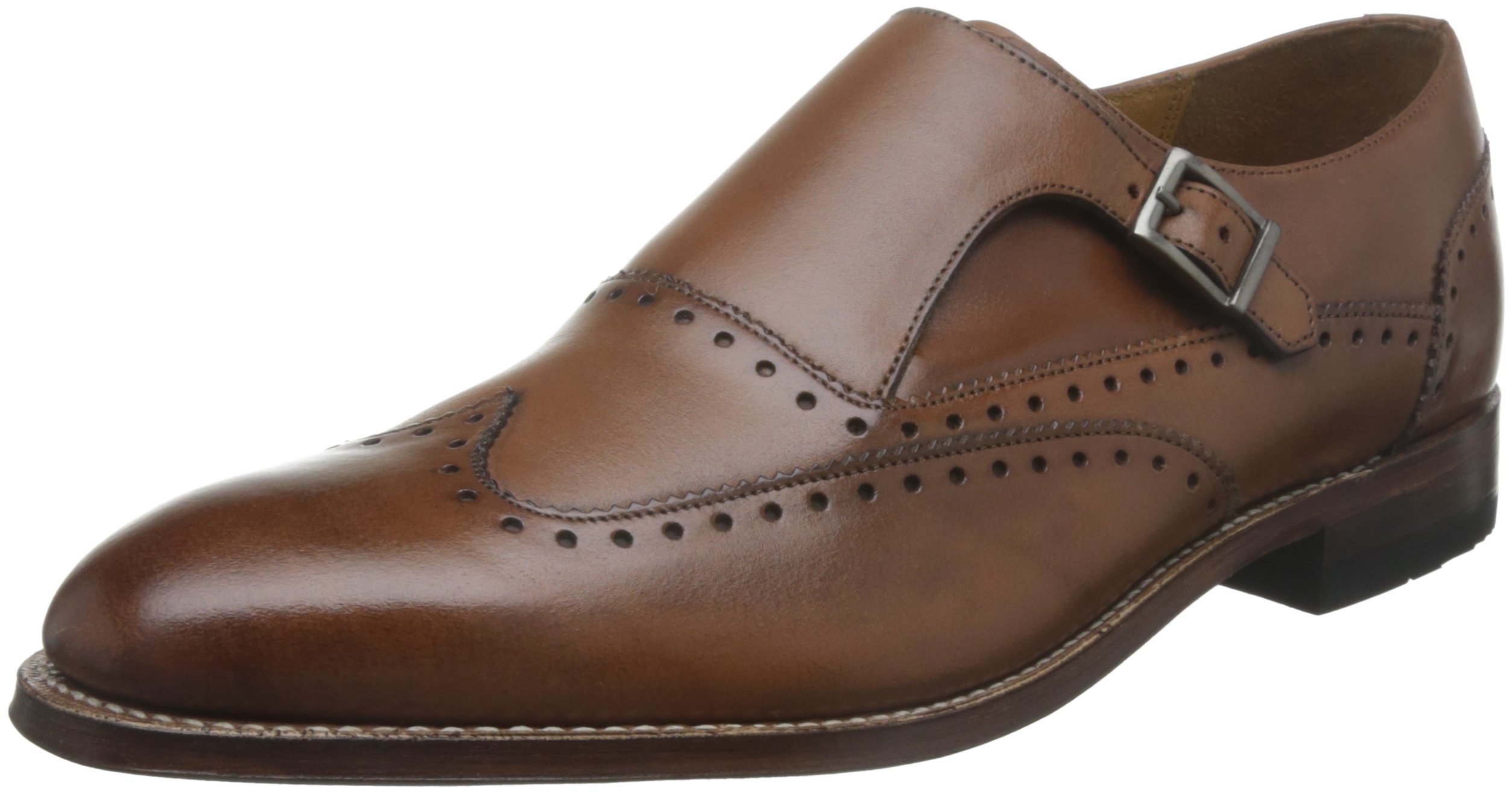 STACY ADAMS Men's Monk Strap Wingtip Dress Shoes - Classic Formal & Business Oxfords for Weddings, Office & Special Occasions