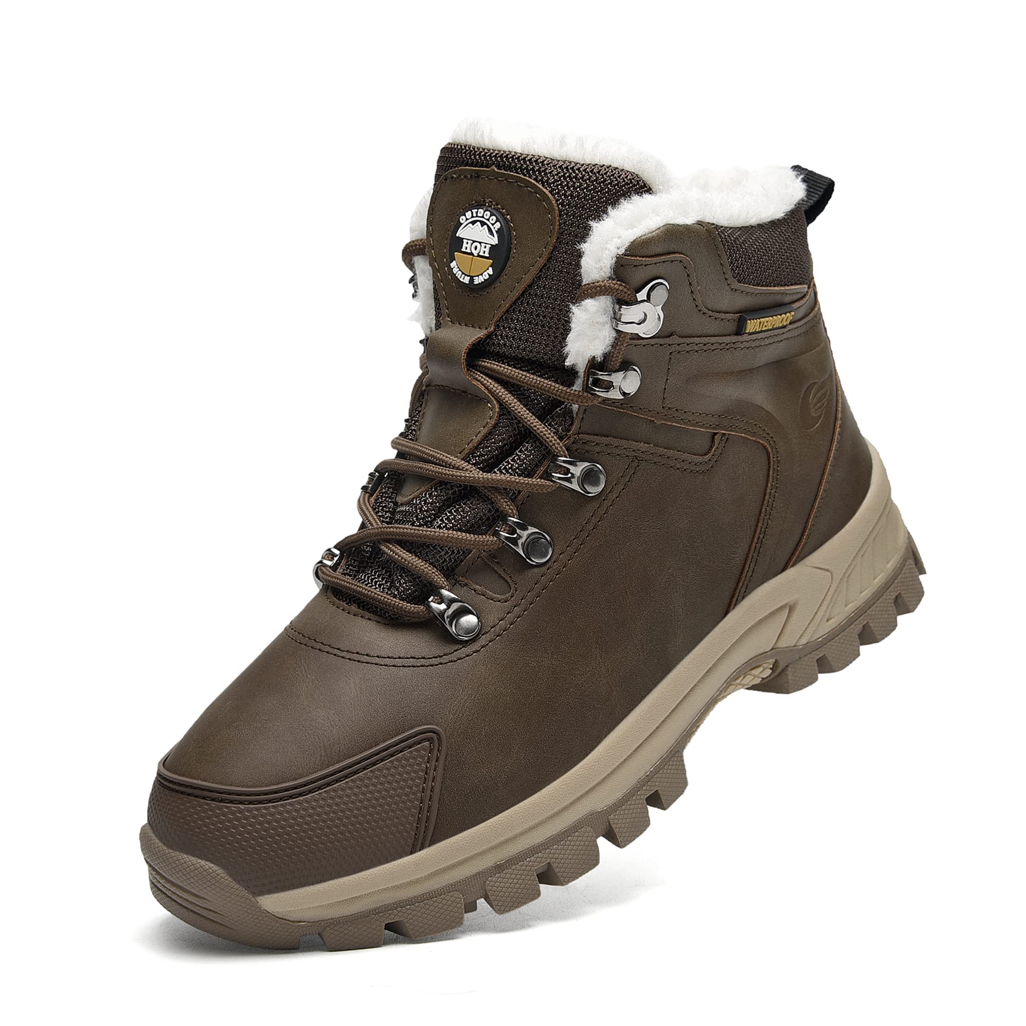 BEOAPT Men's & Women's Winter Hiking Boots - Waterproof, Non-Slip, Insulated Snow Boots for Cold Weather - Perfect for Hiking, Camping & Outdoor Adventures