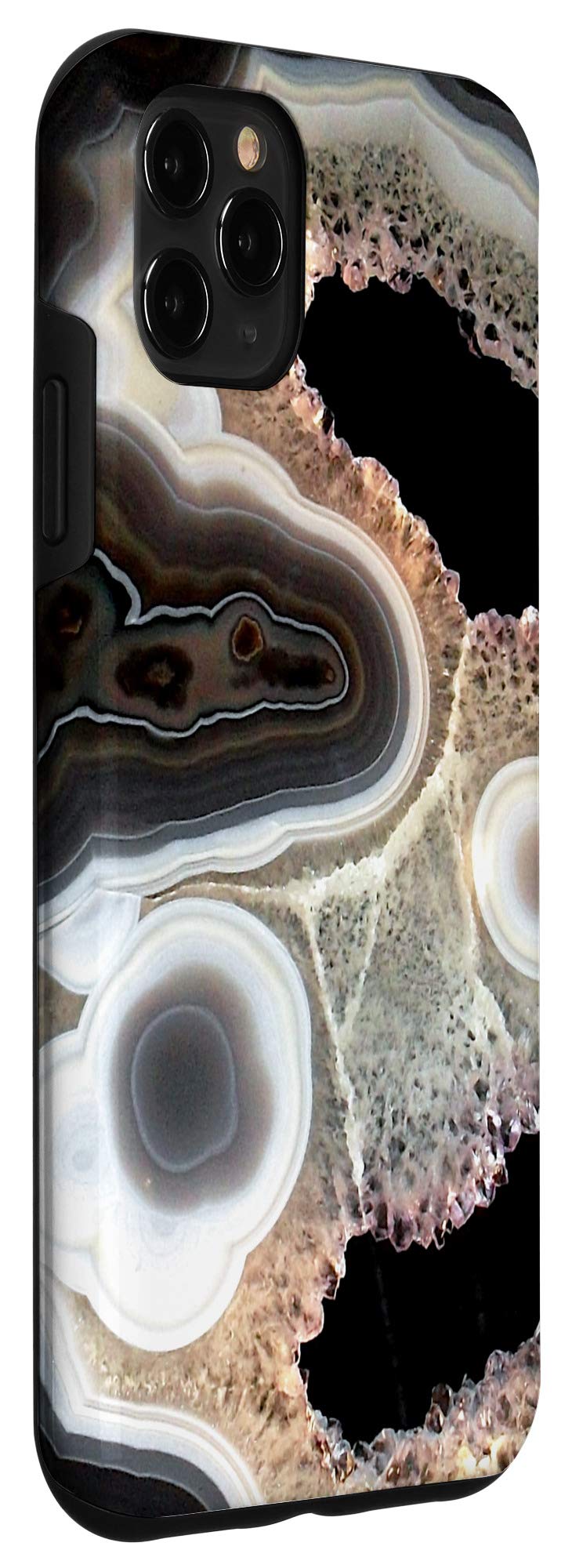 iPhone 11 Pro Max Case with Agate Crystal Print - Durable Protective Phone Cover for iPhone 11 Pro Max - Perfect for Nature Lovers & Geology Enthusiasts (Use for Daily Protection, Travel, or as a Unique Gift)