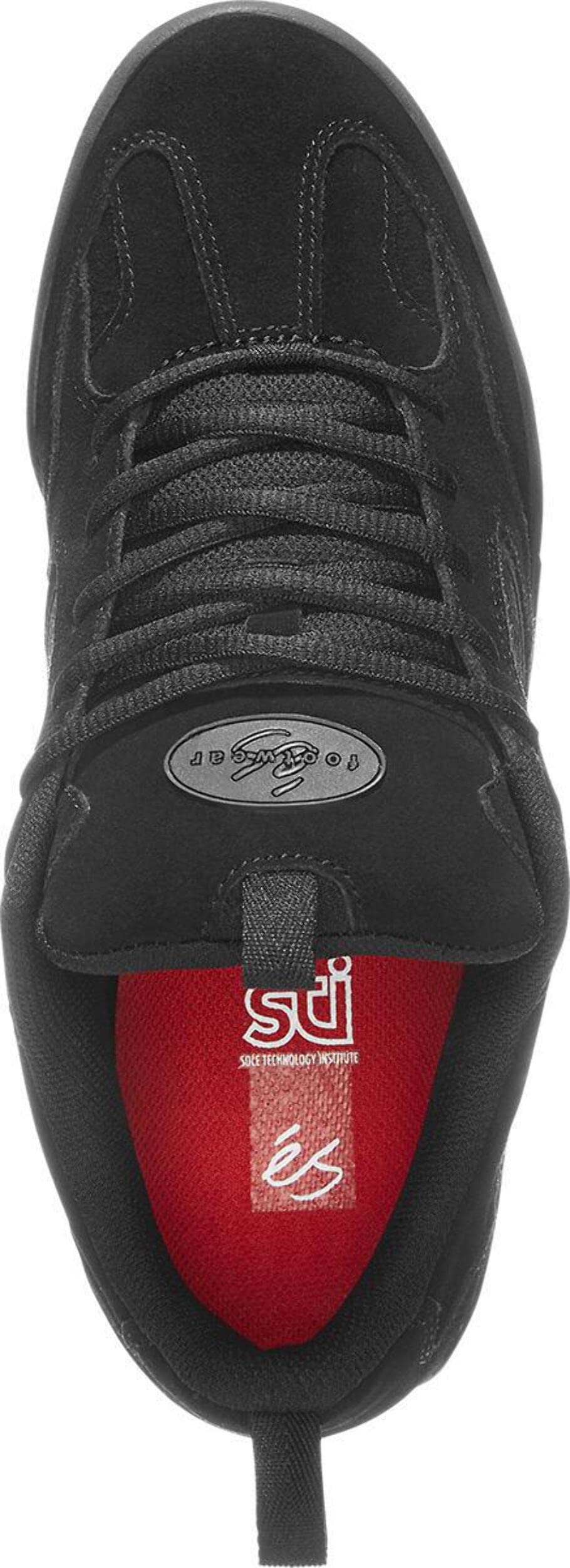Es Men's Quattro Black Running Shoes - Lightweight Athletic Sneakers for Jogging, Gym Workouts & Casual Wear