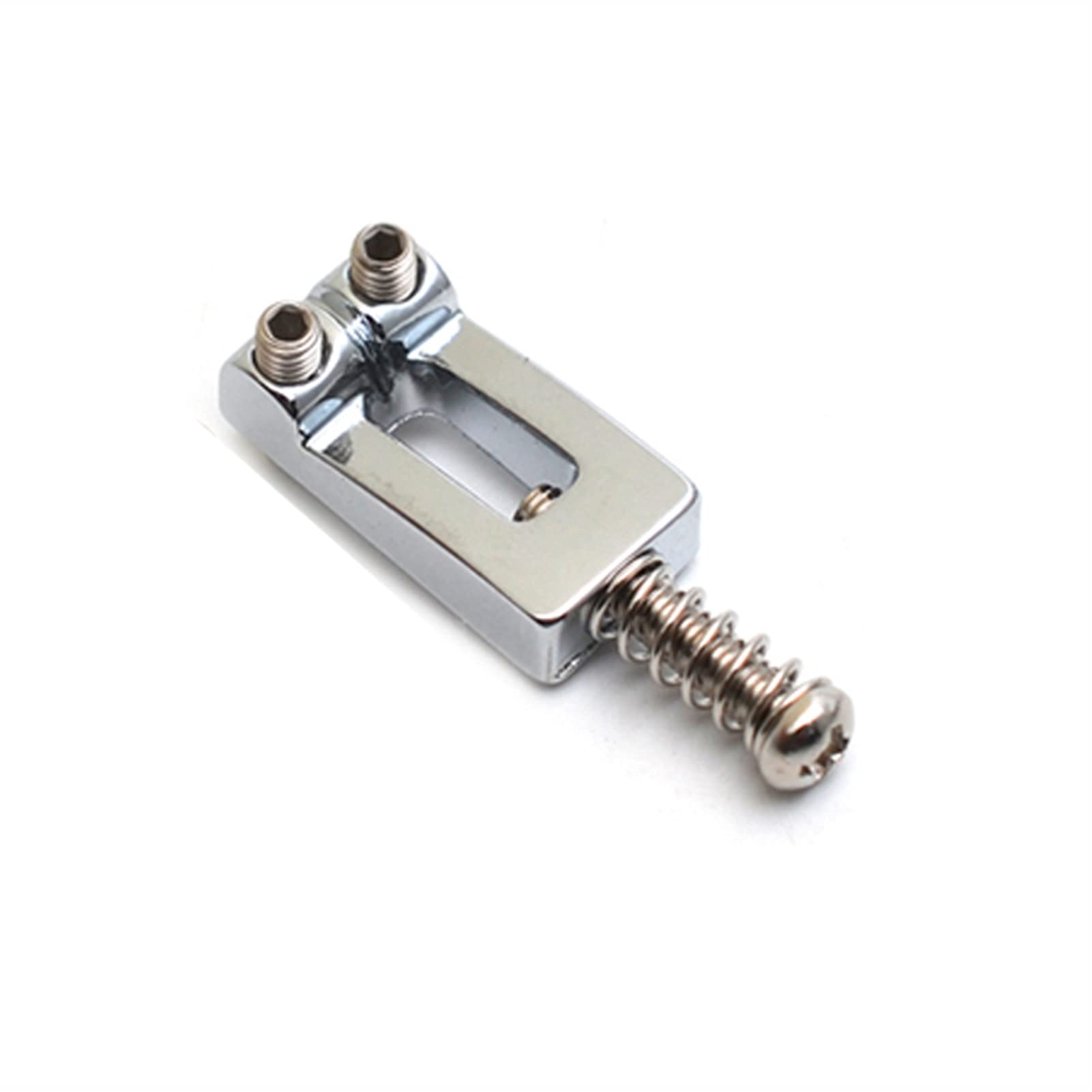 6-Piece Concave Electric Guitar Tremolo Bridge Set - Chrome/Silver & Gold String Saddles for Smooth Vibrato & Sustain | Perfect for Rock, Blues & Metal Performances