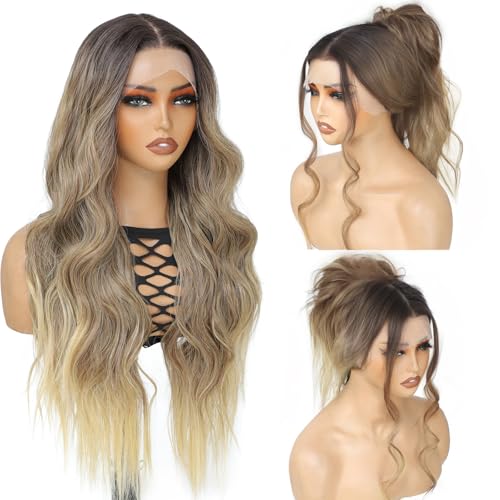 Light Blonde with Black Root