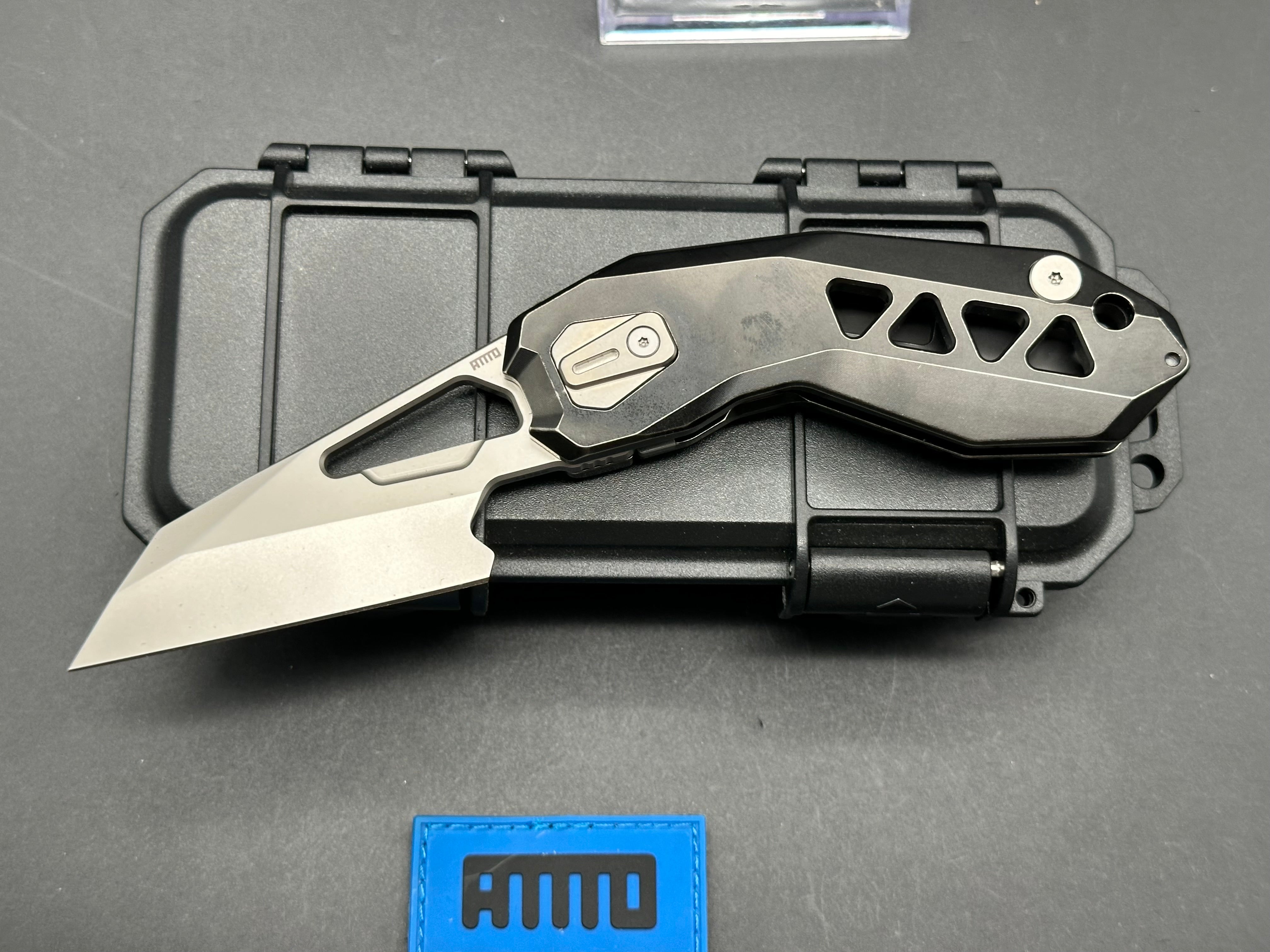 ATTTO MUTT Knife - Premium Titanium Handle with M390 Blade | Outdoor Survival, Camping & EDC Gear