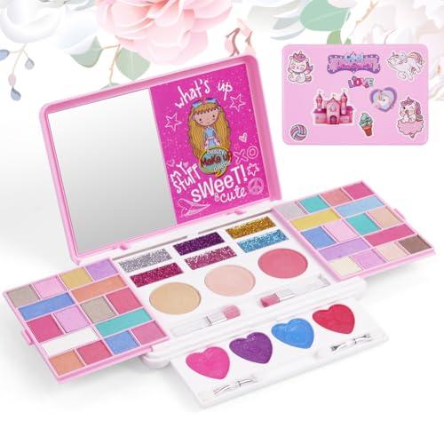 Set Maquillaje Unicornio 43 Colores-rosa