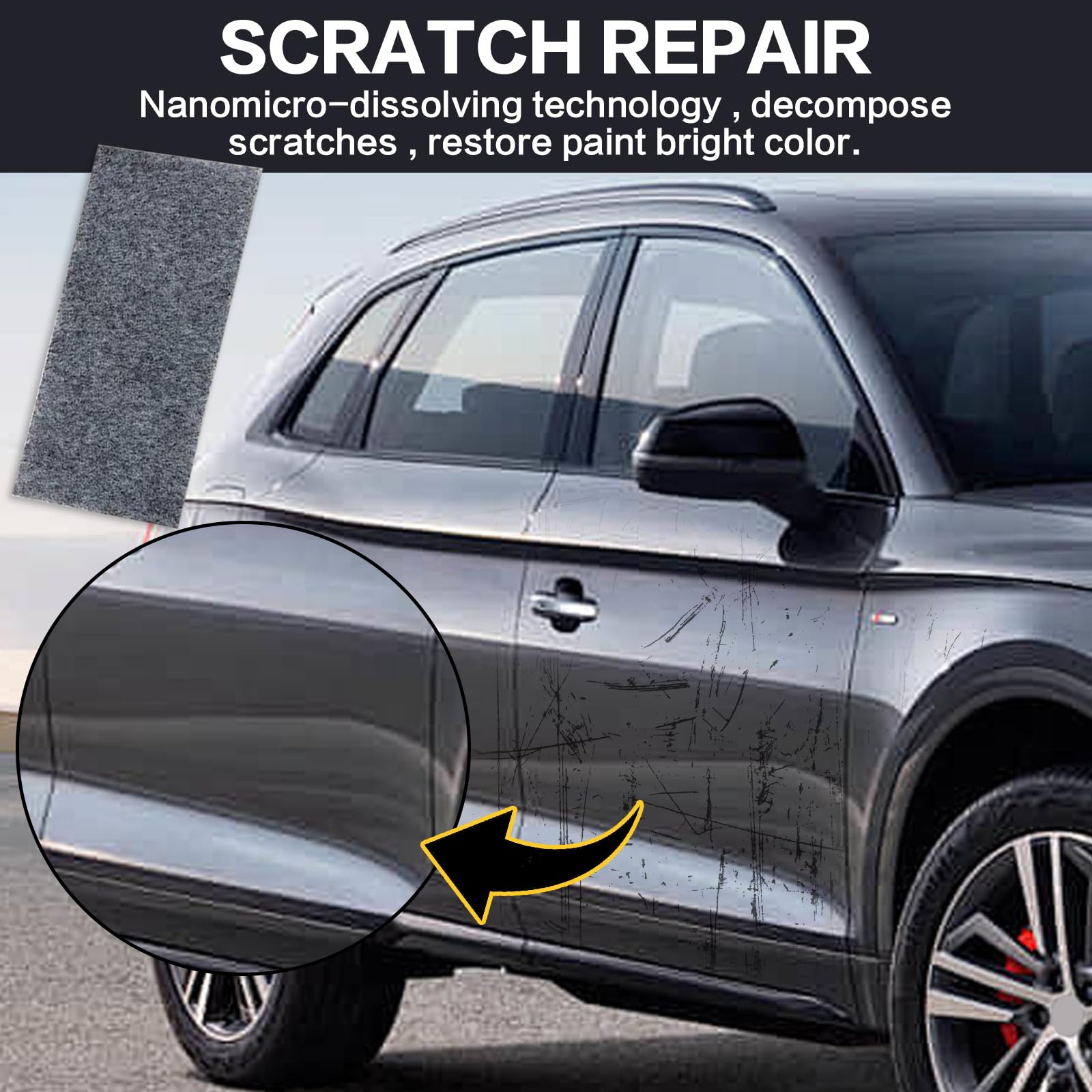 6-Pack Nano Sparkle Cloth - Premium Car Scratch Remover for Paint Repair | Microfiber Buffing Pads for Vehicle Detailing & Polishing | Perfect for DIY Car Care, Auto Body Shops & Professional Detailing Services