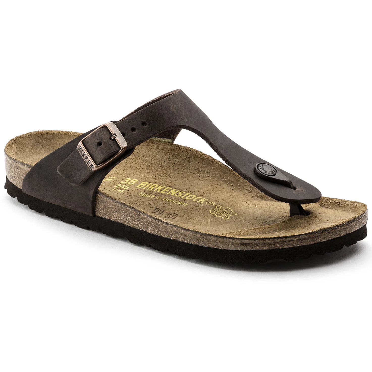 Birkenstock Gizeh Oiled Leather Sandals - Classic Footbed Comfort - Habana Brown - Perfect for Summer, Beach & Casual Wear
