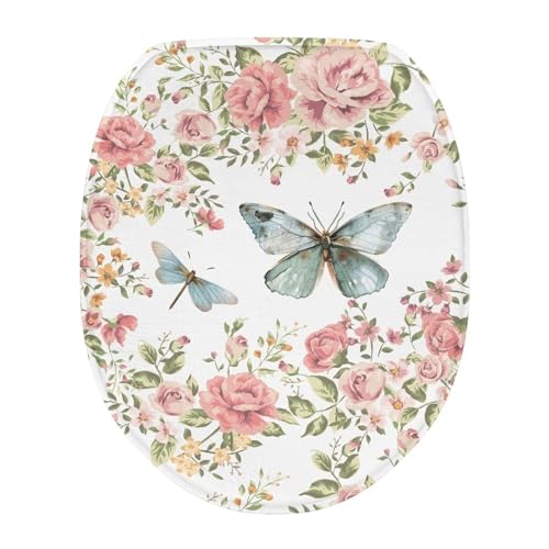 Pink Floral Butterfly