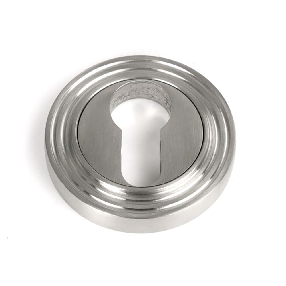 Stainless Steel Round Beehive Euro Escutcheon - Satin Finish Concealed Plate for Bathroom & Kitchen Faucets - Durable & Stylish Hardware for Home Renovation