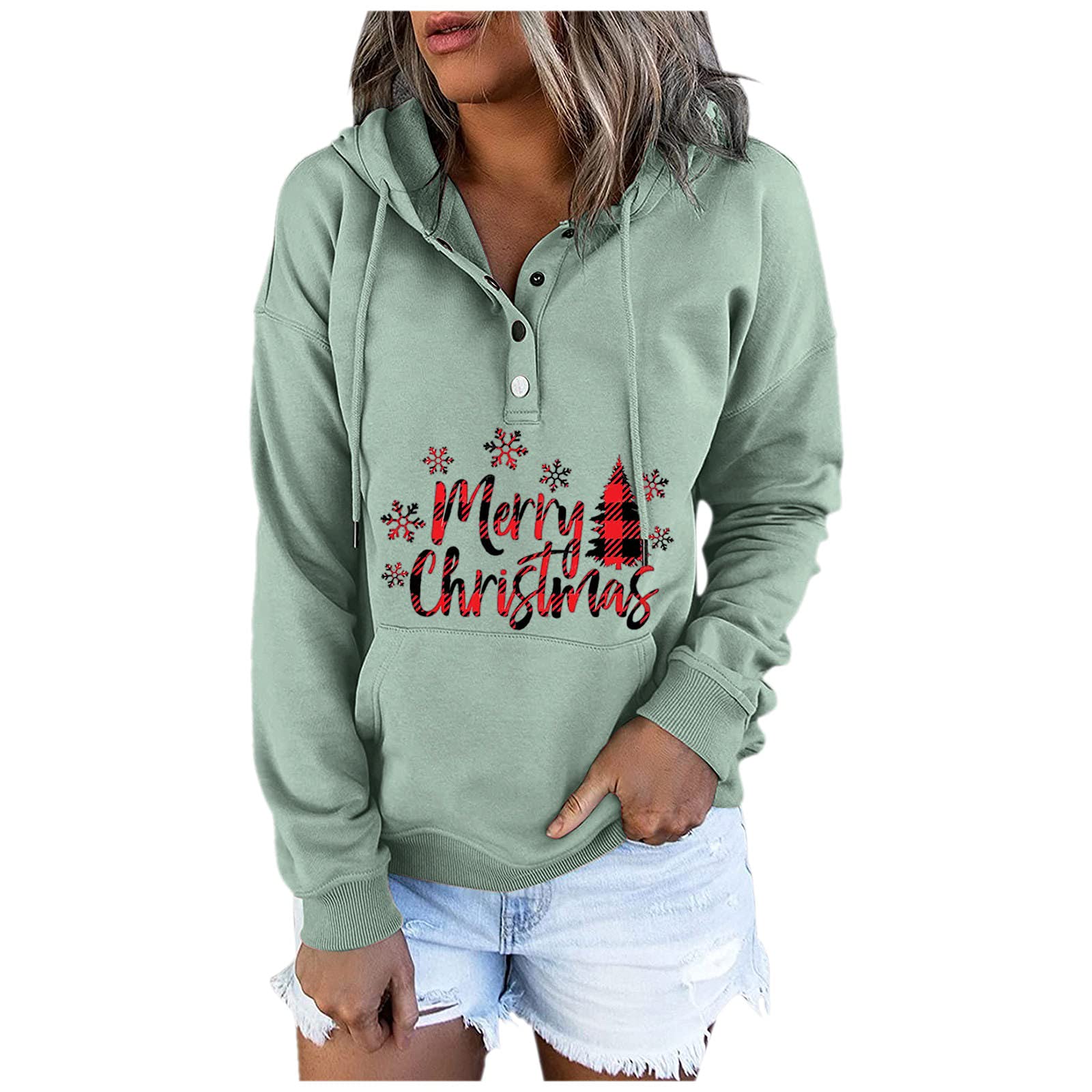 Malbaba Women's Christmas Sweatshirt - Trendy Cow Print Color Block Long Sleeve Pullover for Fall & Winter | Cozy Holiday Outfit, Casual Wear, Christmas Party Fashion