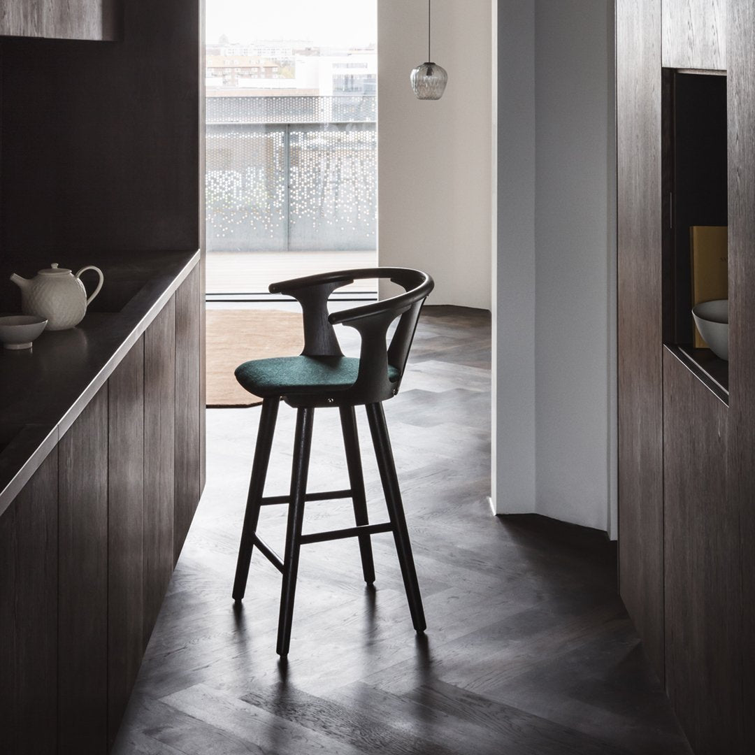 SK8 Counter Stool with Upholstered Seat - Modern Bar Stool for Kitchen Island, Breakfast Nook & Home Bar - Adjustable Height Counter Height Stool