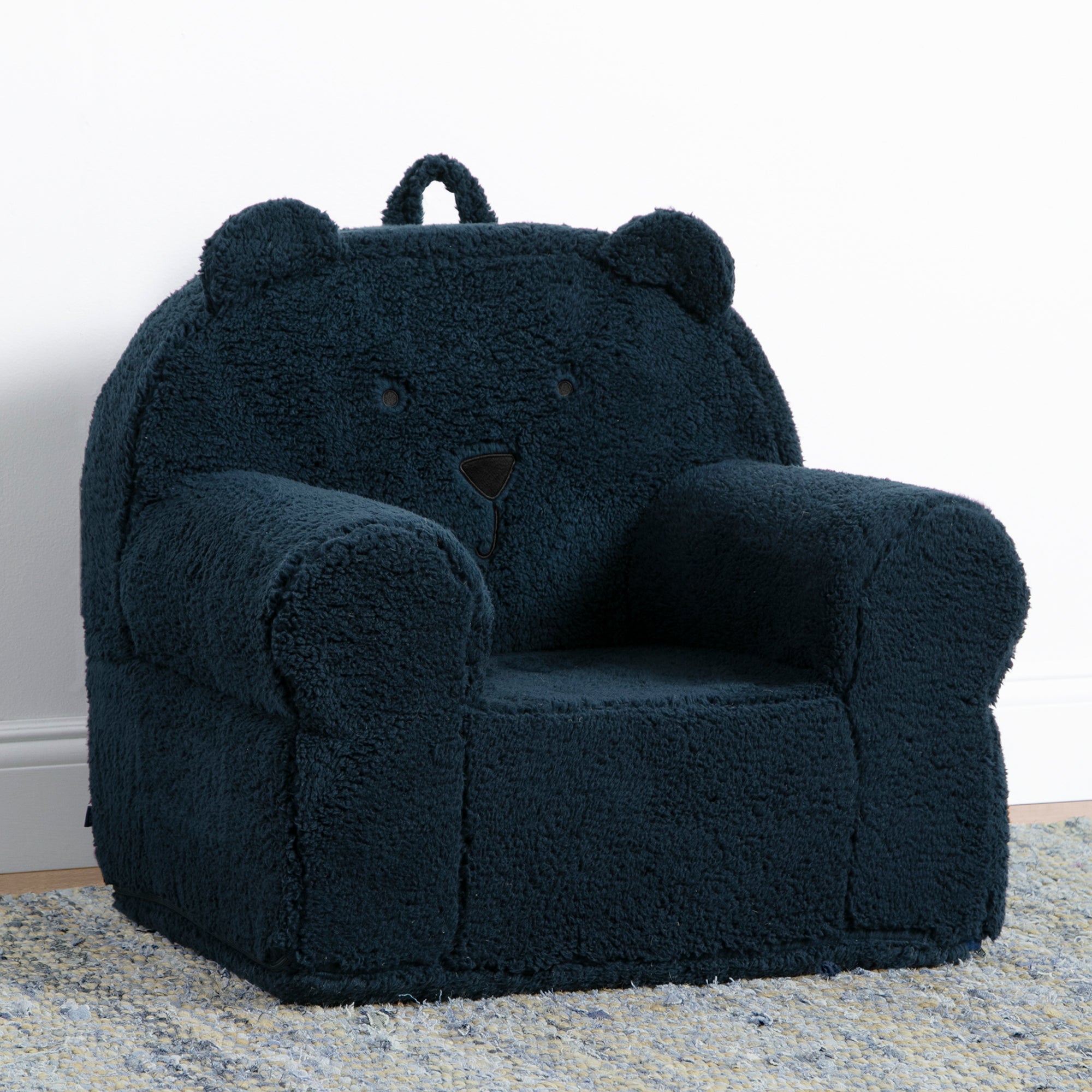 Cozy BabyGap Sherpa Bear Chair - Soft Plush Kids Armchair for Nursery, Bedroom & Playroom - Perfect for Reading, Relaxing & Playtime