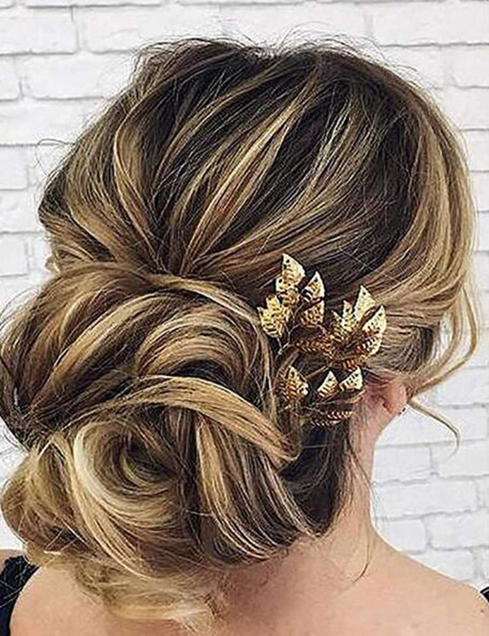 Handmade Silver Leaf Hair Pins Set of 3 - Bohemian Wedding Hair Accessories for Bride & Bridesmaids - Elegant Floral Headpiece for Women & Girls | Perfect for Boho Weddings, Prom & Special Occasions