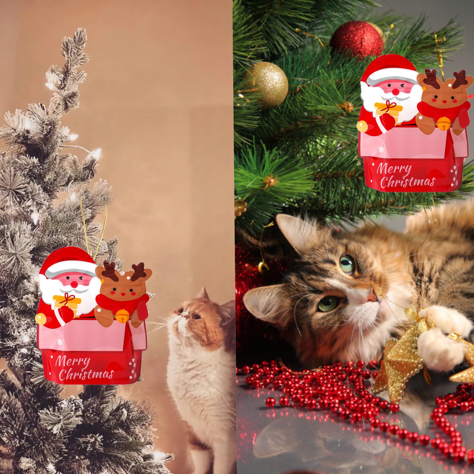 25 Pack Christmas Cat Toys for Kittens - Assorted Cat Spring Toys, Ball Toys, Crinkle Toys & Mouse Toys for Interactive Play | Perfect Holiday Gift for Cat Lovers & Fun Indoor Playtime