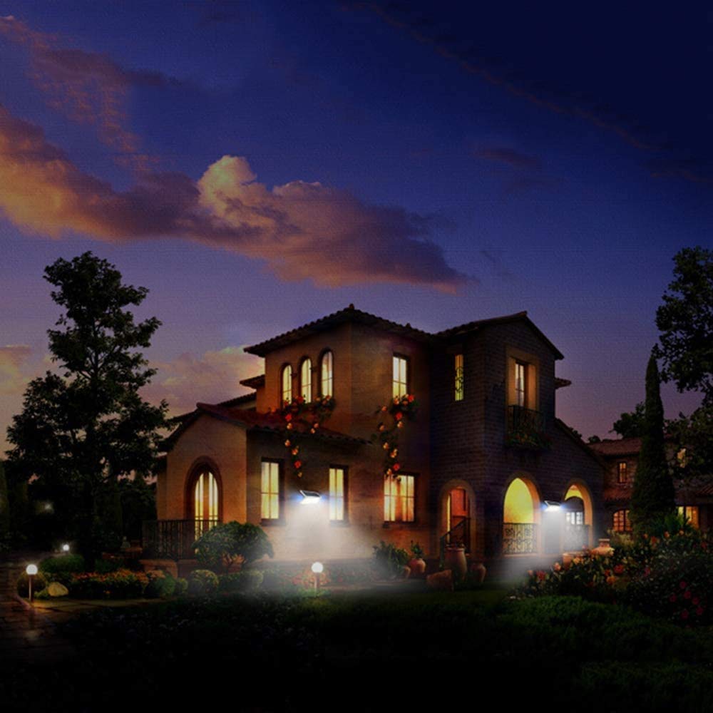 Solar Powered Outdoor Wall Light with PIR Motion Sensor - Waterproof LED Wall Mounted Lamp for Porch, Garden, Pathway & Street Lighting - Ideal for Home Security and Landscape Illumination