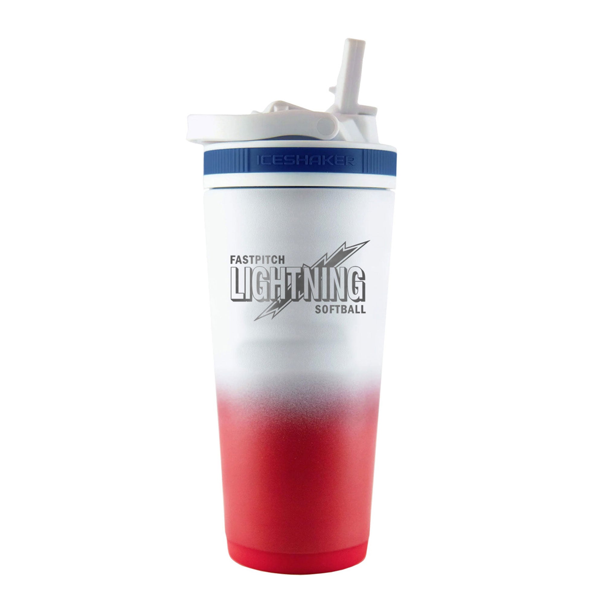 Custom 26oz Fastpitch Lightning Softball Water Bottle - Durable Sports Drink Bottle for Softball Players, Coaches & Fans - Perfect for Games, Practice & Outdoor Activities