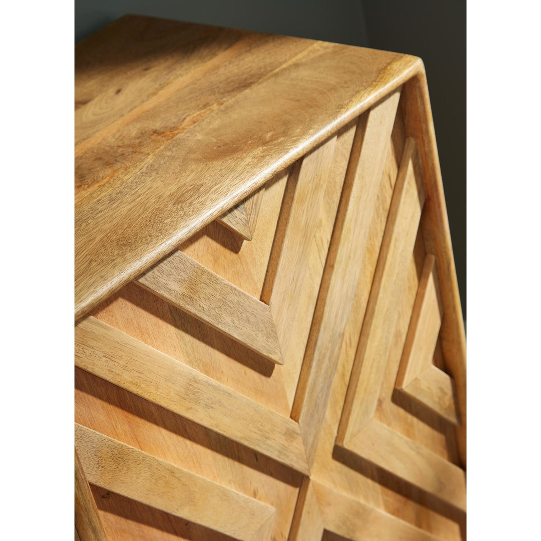 Cadewick Natural Wood Accent Cabinet - Stylish Storage for Living Room, Bedroom, or Entryway