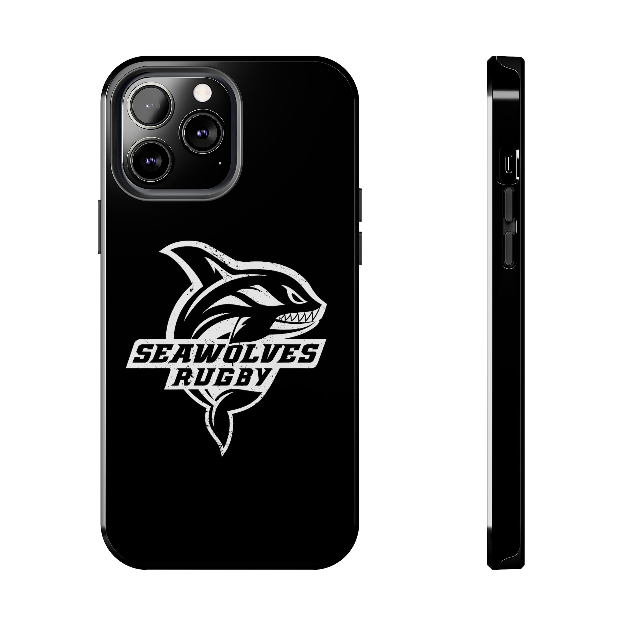Seawolves Black Rugged Phone Case - Durable & Shockproof Protection for iPhone & Android - Perfect for Outdoor, Sports & Daily Use