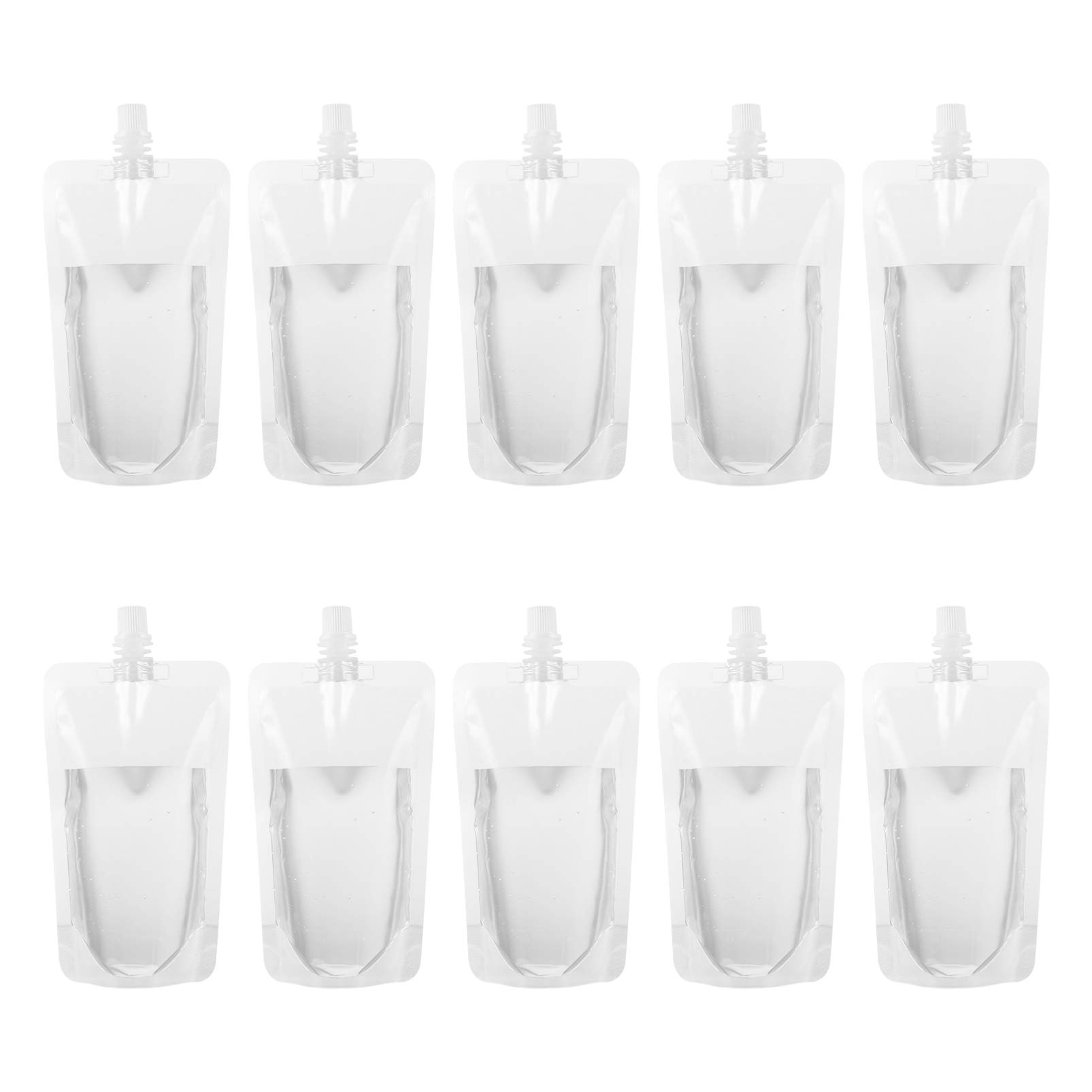 Hemoton 30-Pack 250ML Clear Disposable Drink Pouches - Leak-Proof Beverage Bags for Milk Tea, Fruit Juice & Herbal Tea | Perfect for Parties, Picnics & Outdoor Events