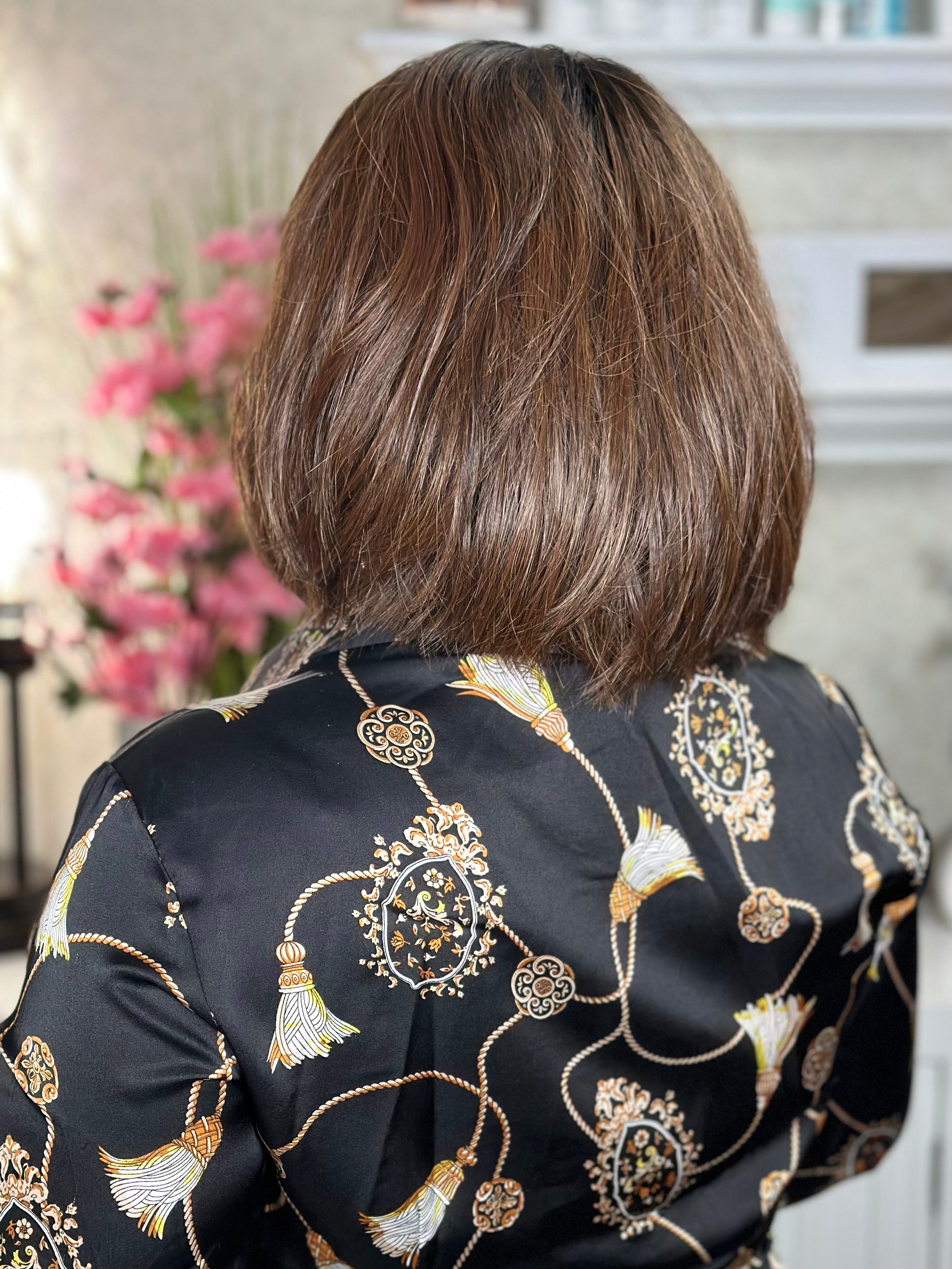 DOUBLE TAKE Natural Brown Hair Extensions - Clip-In Human Hair Extensions for Length & Volume - Perfect for Parties, Weddings & Everyday Styling