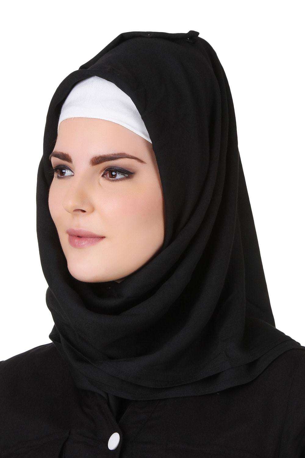 Fatinah Black Rayon Tunic Top for Women - Soft & Flowy Casual Blouse - Perfect for Work, Office & Everyday Wear