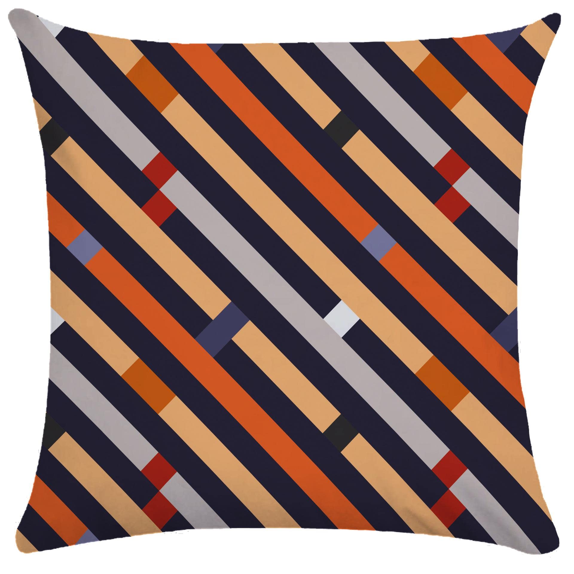 Abstract Line Geometric Pillow Covers - Soft Decorative Cushion Cases for Sofa, Bedroom, Hotel, Garden, Office & Car - Modern Home Decor Accent for Living Room, Kids Room and Outdoor Spaces