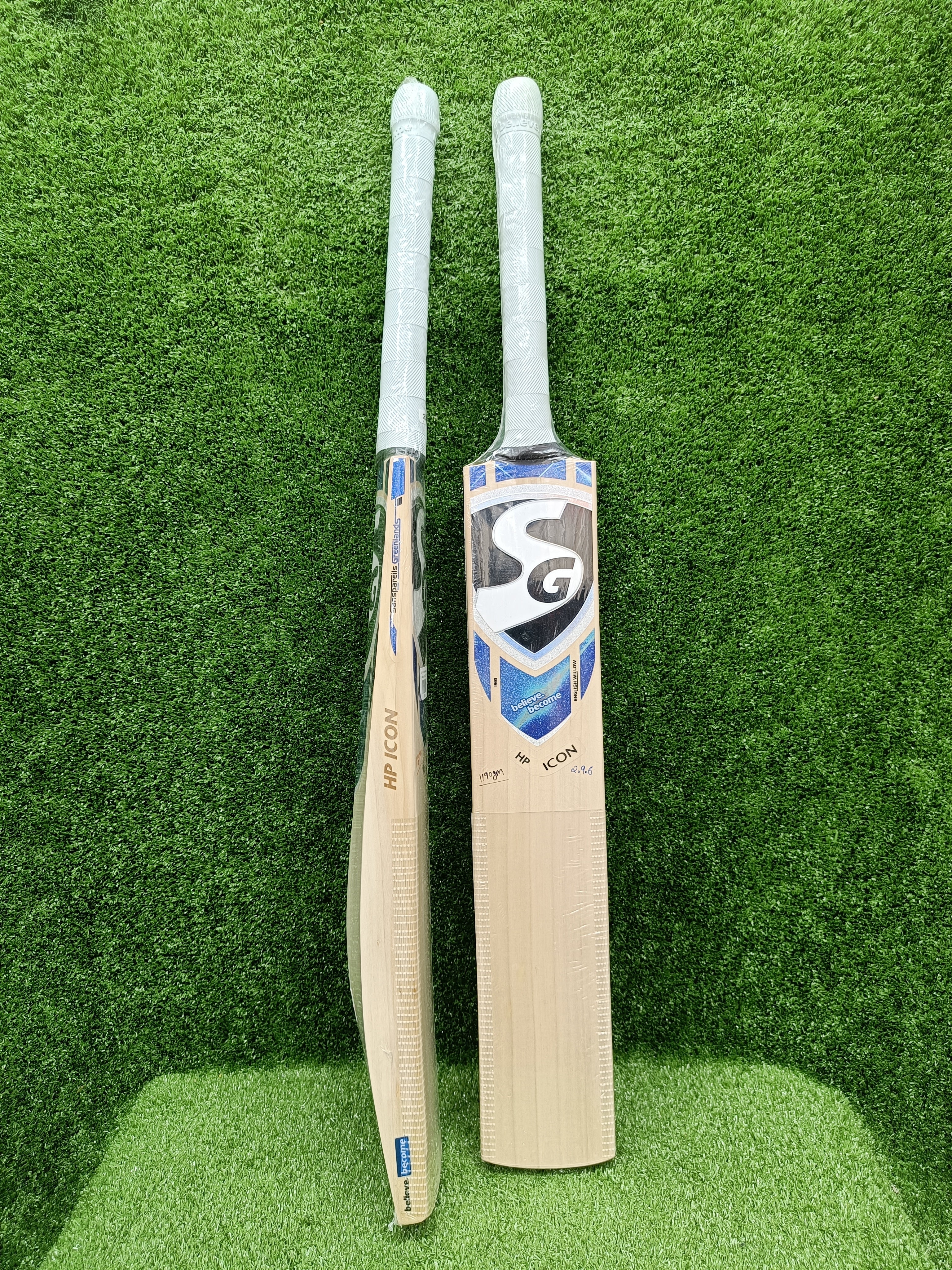 Premium SG HP Icon English Willow Cricket Bat - Professional Grade for Matches & Training | Perfect for Club, League & Practice Sessions
