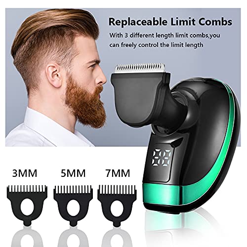 5-in-1 Rechargeable Electric Razor for Men - Wet/Dry Waterproof Beard Trimmer with Fast Charging | Perfect for Travel, Gym & Daily Shaving at Home