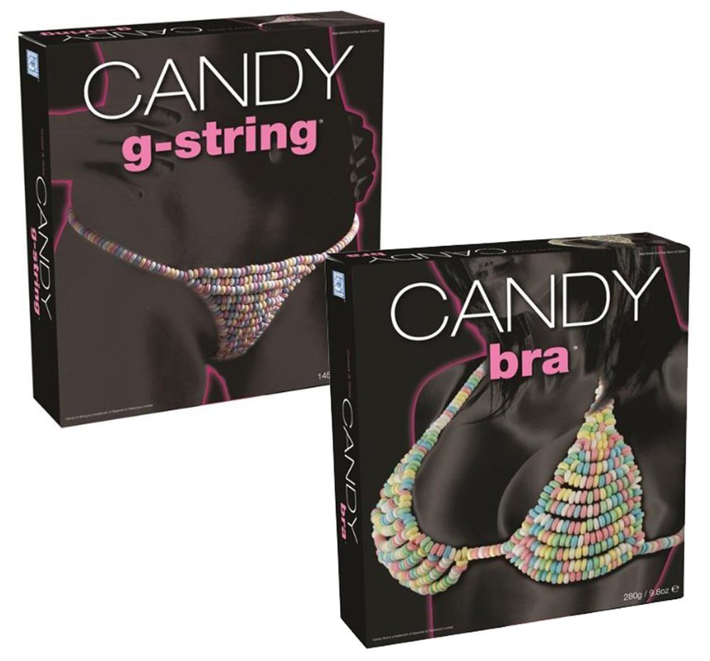 Candy Bra & G-String Set - Rainbow Lingerie for Parties
