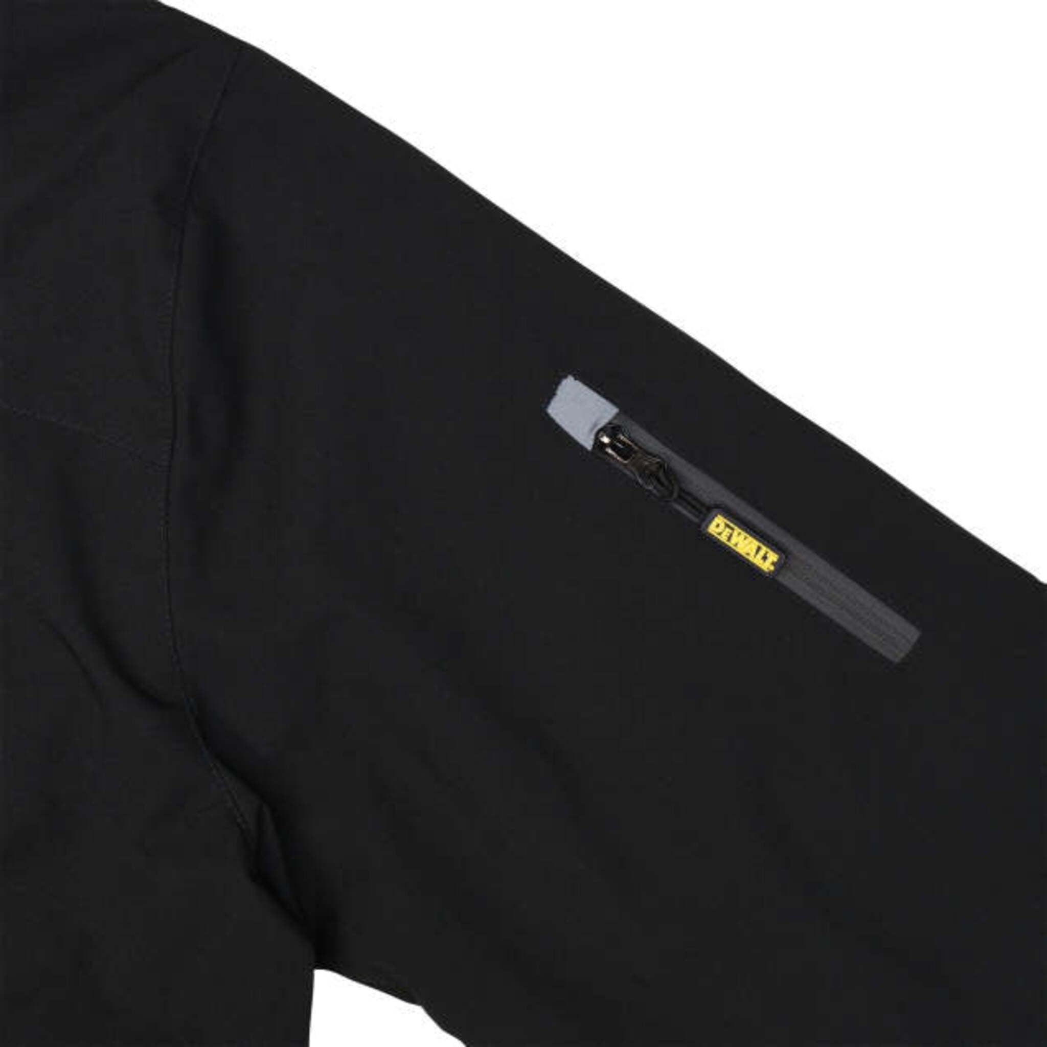 DEWALT® Men's Heated Fleece Lined Soft Shell Jacket - Windproof & Water Resistant Work Jacket with 3 Heat Zones, Multiple Pockets & Adjustable Fit (Sizes S-3XL) | Ideal for Construction, Outdoor Work & Winter Activities