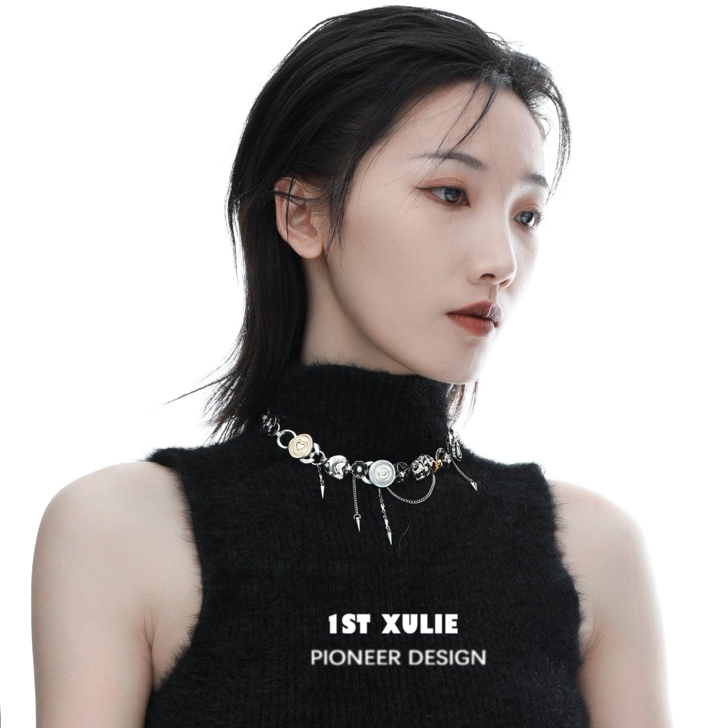 Starfall Button Necklace Choker™ - Elegant Adjustable Choker Necklace for Women | Perfect for Date Nights, Parties & Special Occasions