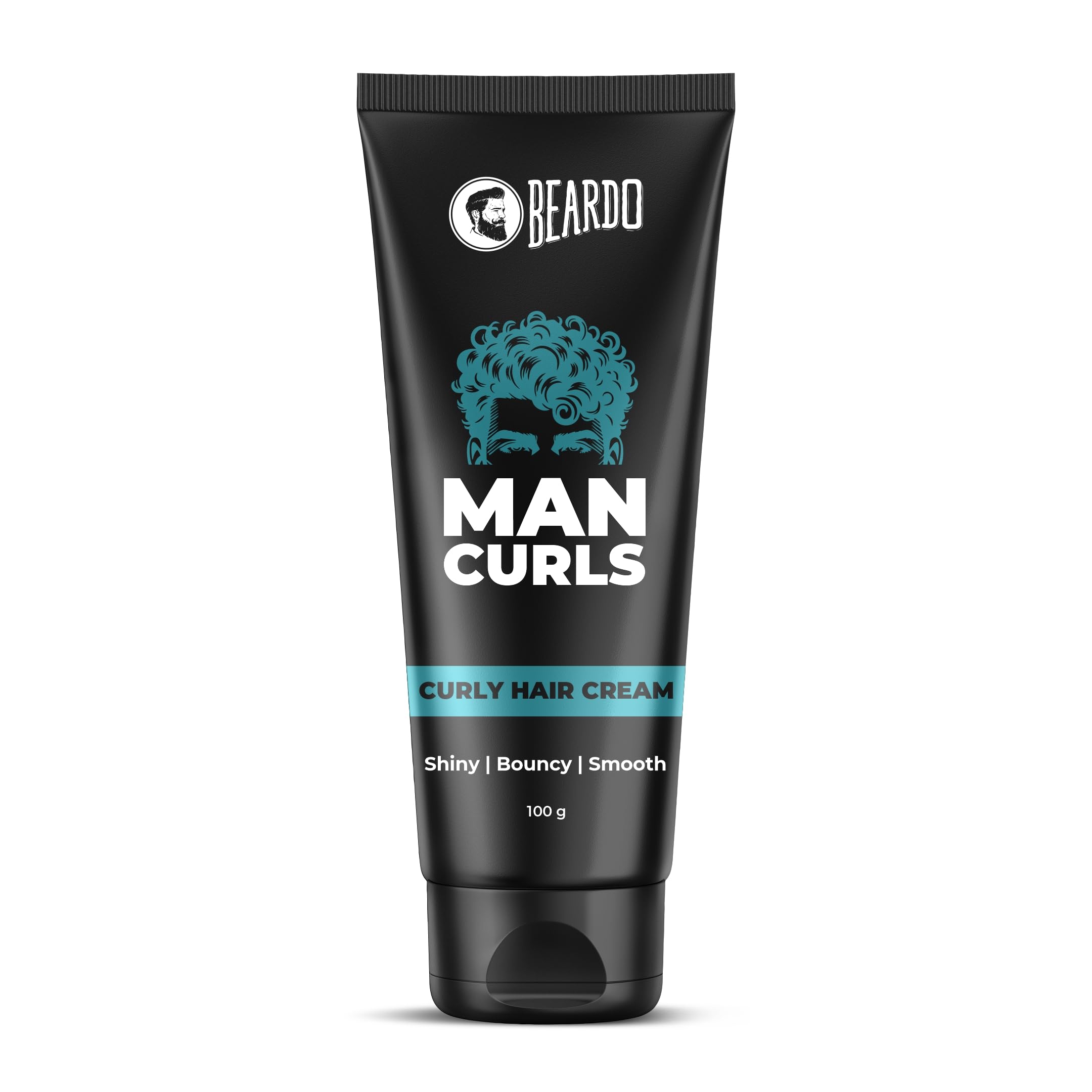 Beardo Man Curls 100g | Natural Flaxseed Gel for Defined Curly Hair | Bouncy & Shiny Styling Cream for Men & Women | Leave-in Conditioner for Daily Hair Care | Perfect for Workouts, Dates & Professional Styling