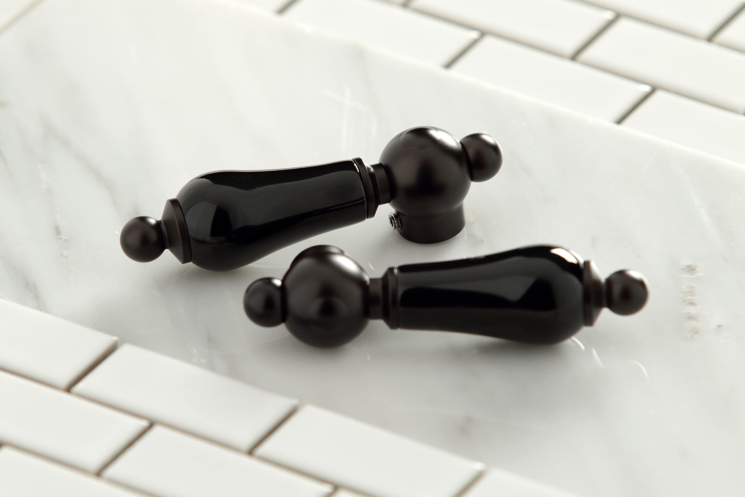 Kingston Brass KS2795PKLBS Duchess Widespread Kitchen Faucet with Brass Sprayer - Oil Rubbed Bronze Finish, 11.88 x 8.31 x 12.13 Inches - Perfect for Farmhouse, Rustic & Traditional Kitchen Sinks