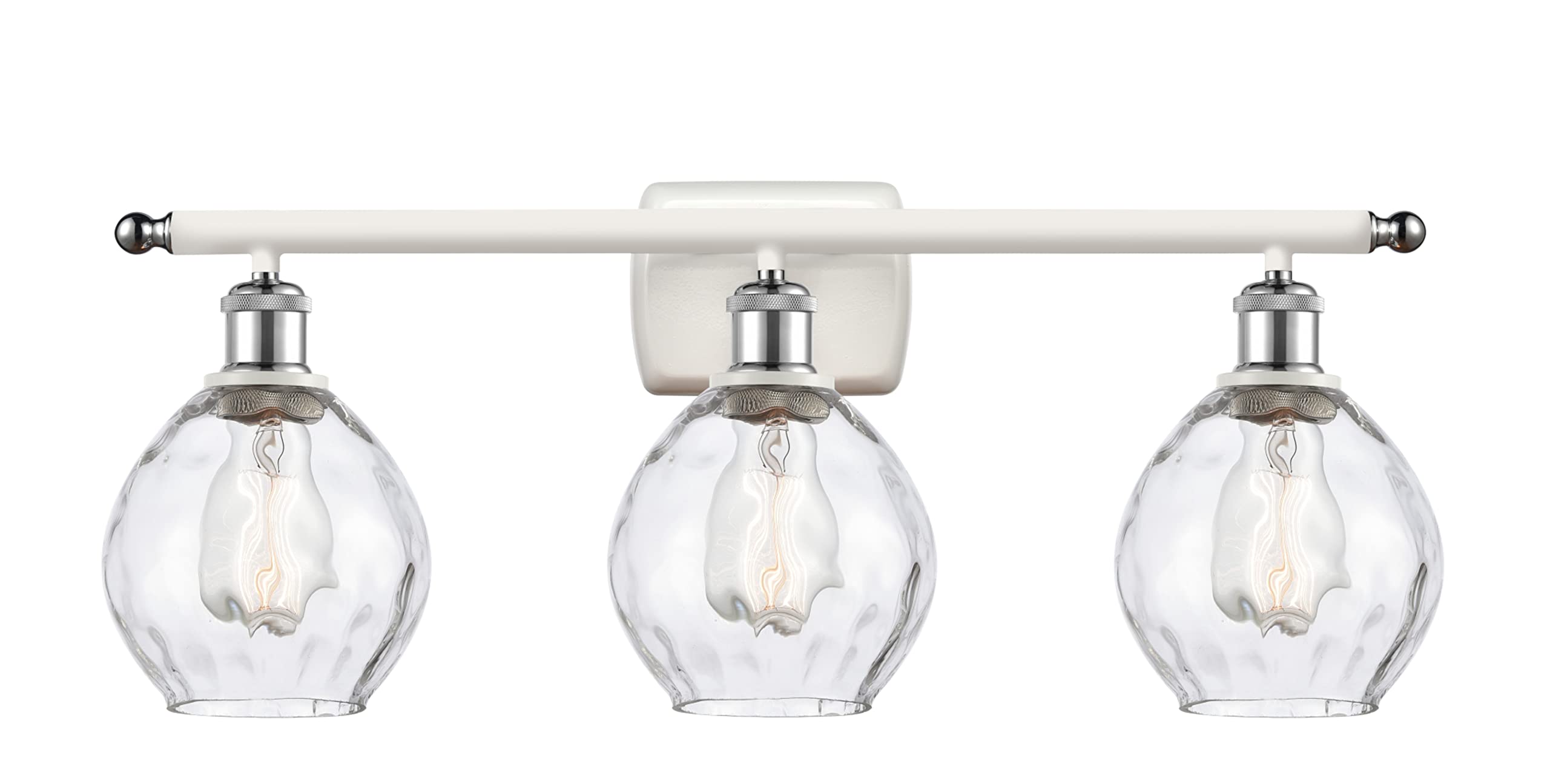 Innovations Lighting 516-3W-WPC-G362 Small Waverly 3-Light Bathroom Vanity Light - Ballston Collection - Perfect for Bathroom Makeovers & Modern Home Decor